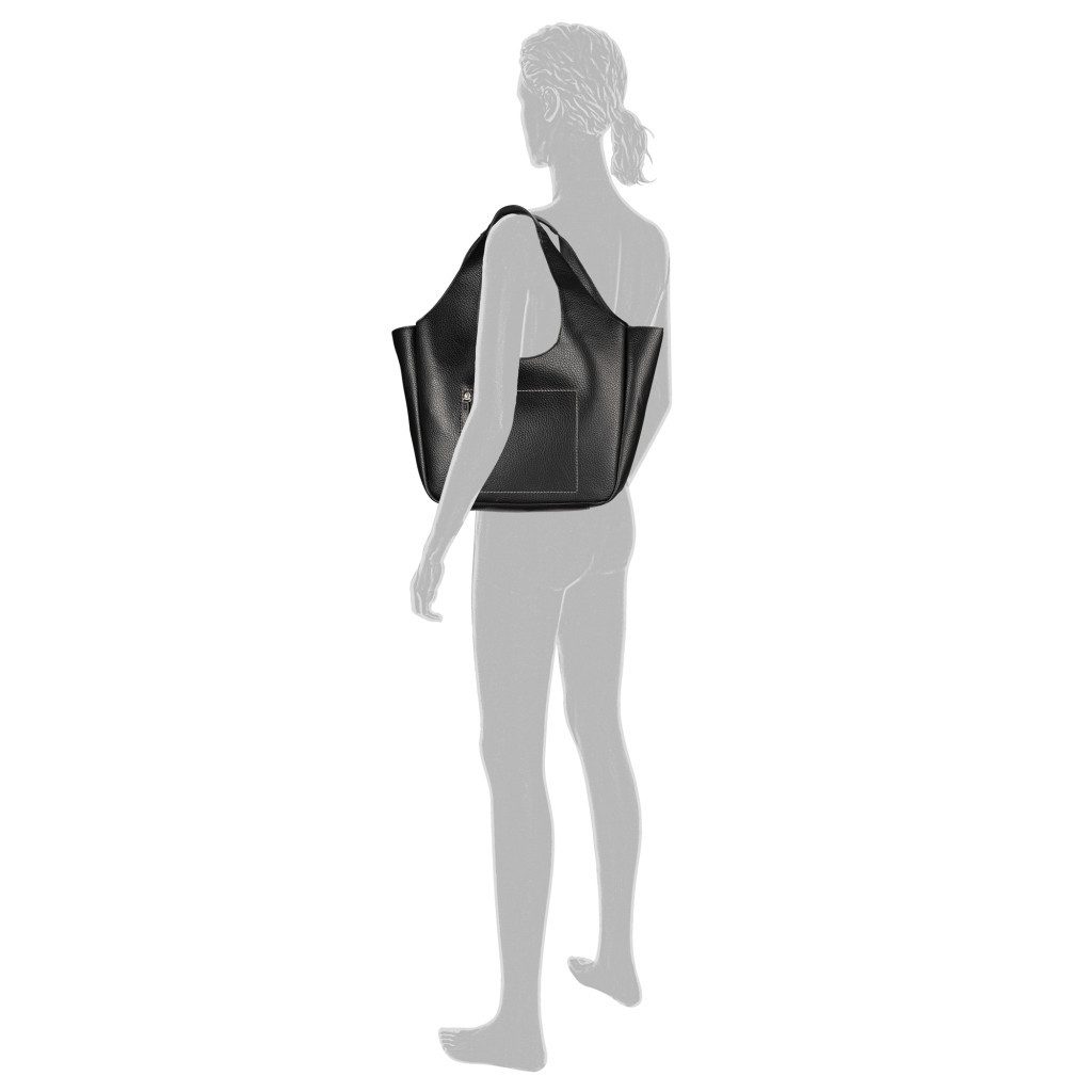 TOM TAILOR Shopper Analisa, klare Shapes und Logo-Lochmuster für einen modernen Look mit Charakter