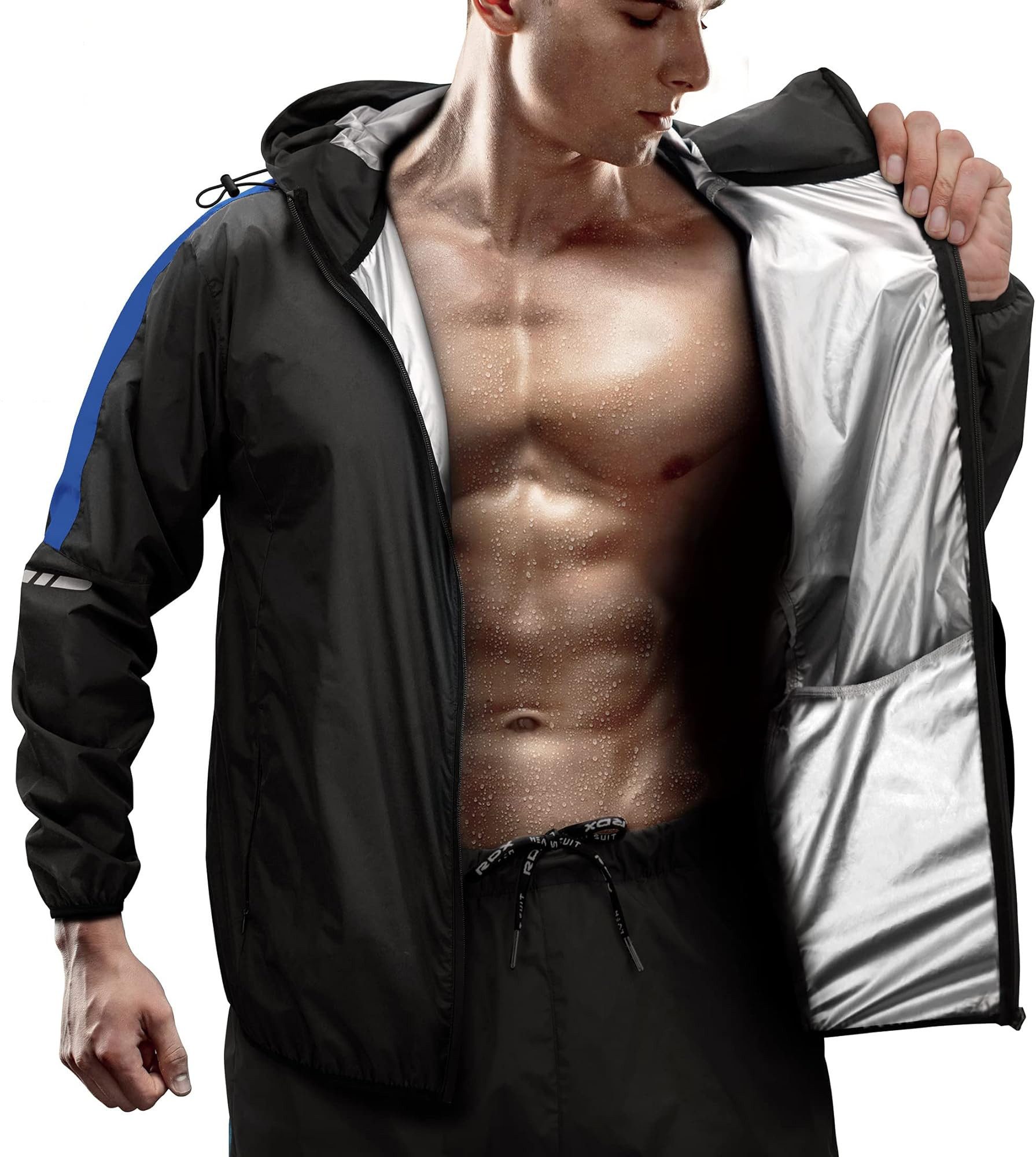 Thermohemd RDX Sweat Suit for Weight Loss, Sauna Suit Reach Hooded Suit