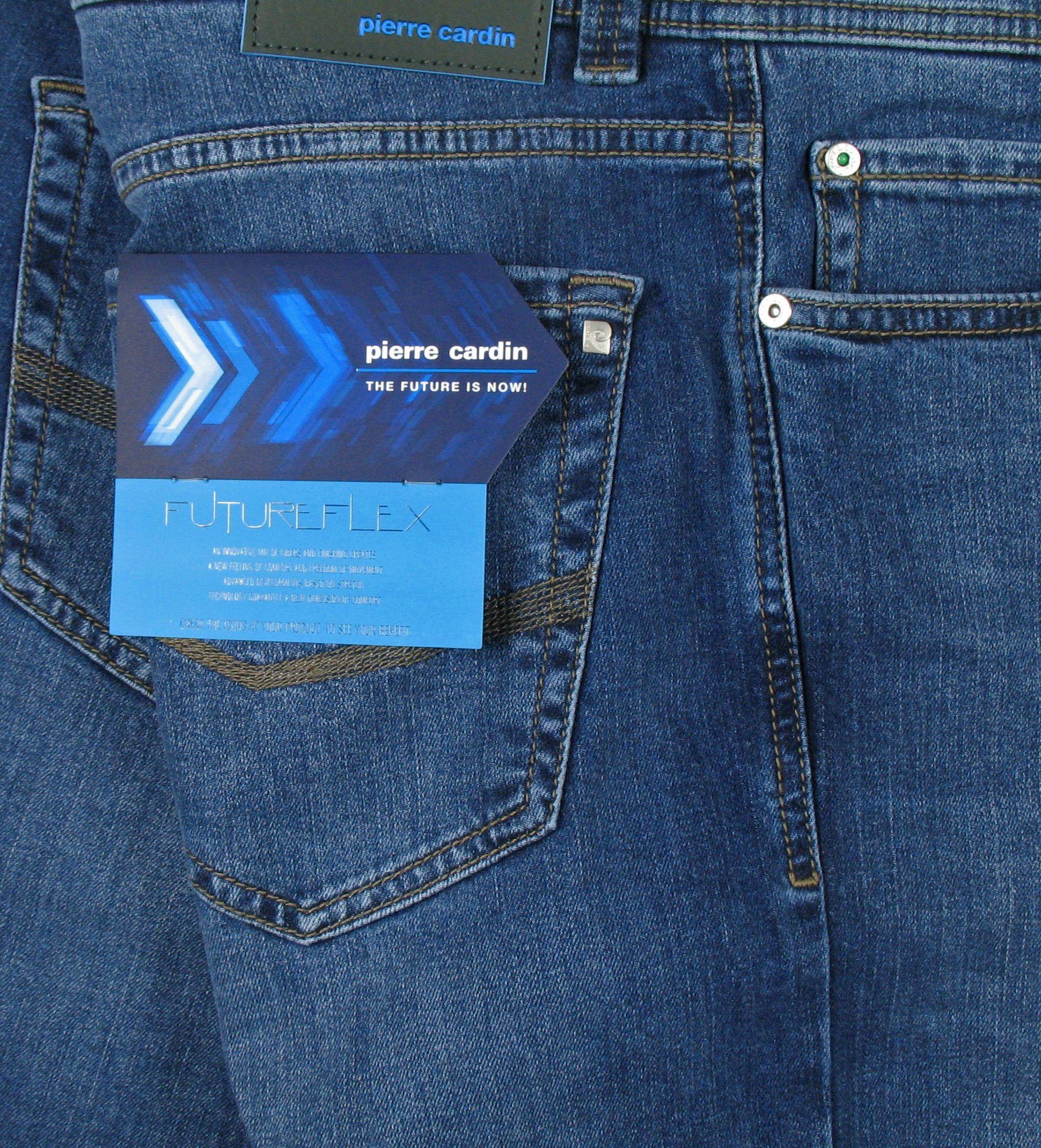 Lyon ocean Pierre blue 5-Pocket-Jeans Cardin buffies used Tapered Futureflex