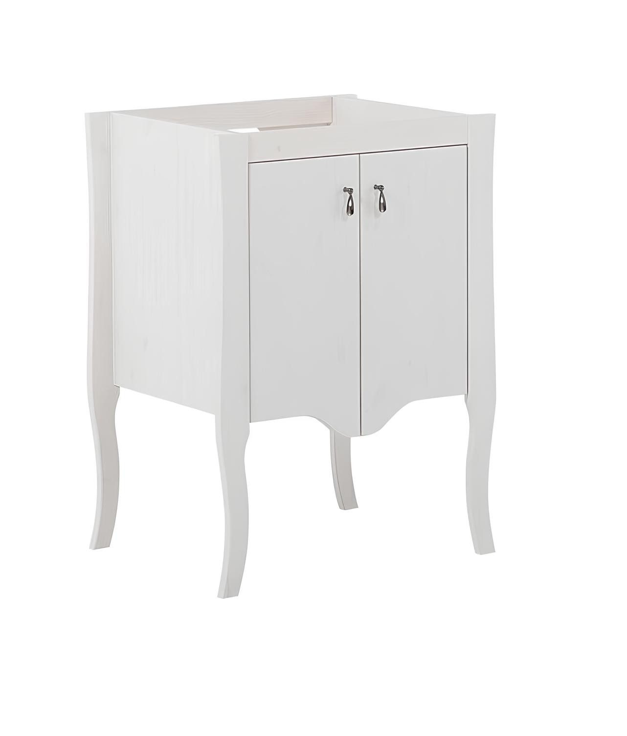 Xlmoebel Waschtisch Antiker Becken Unterschrank im Landhausstil 59cm für Badezimmer (1-St), Made in Europa