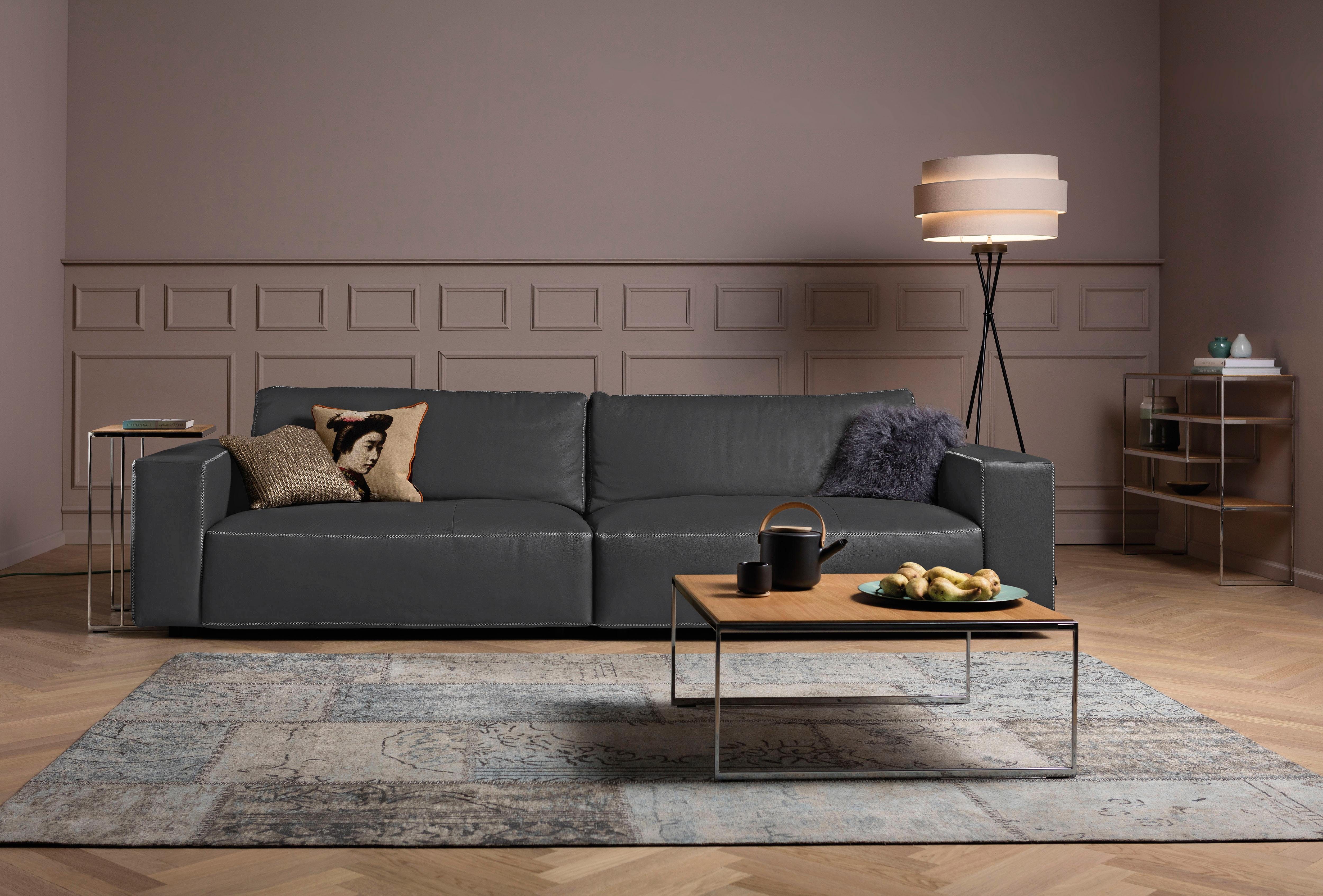 LUCIA, by und M GALLERY branded Big-Sofa Nähten, 4 Musterring 3-Sitzer Qualitäten in vielen unterschiedlichen