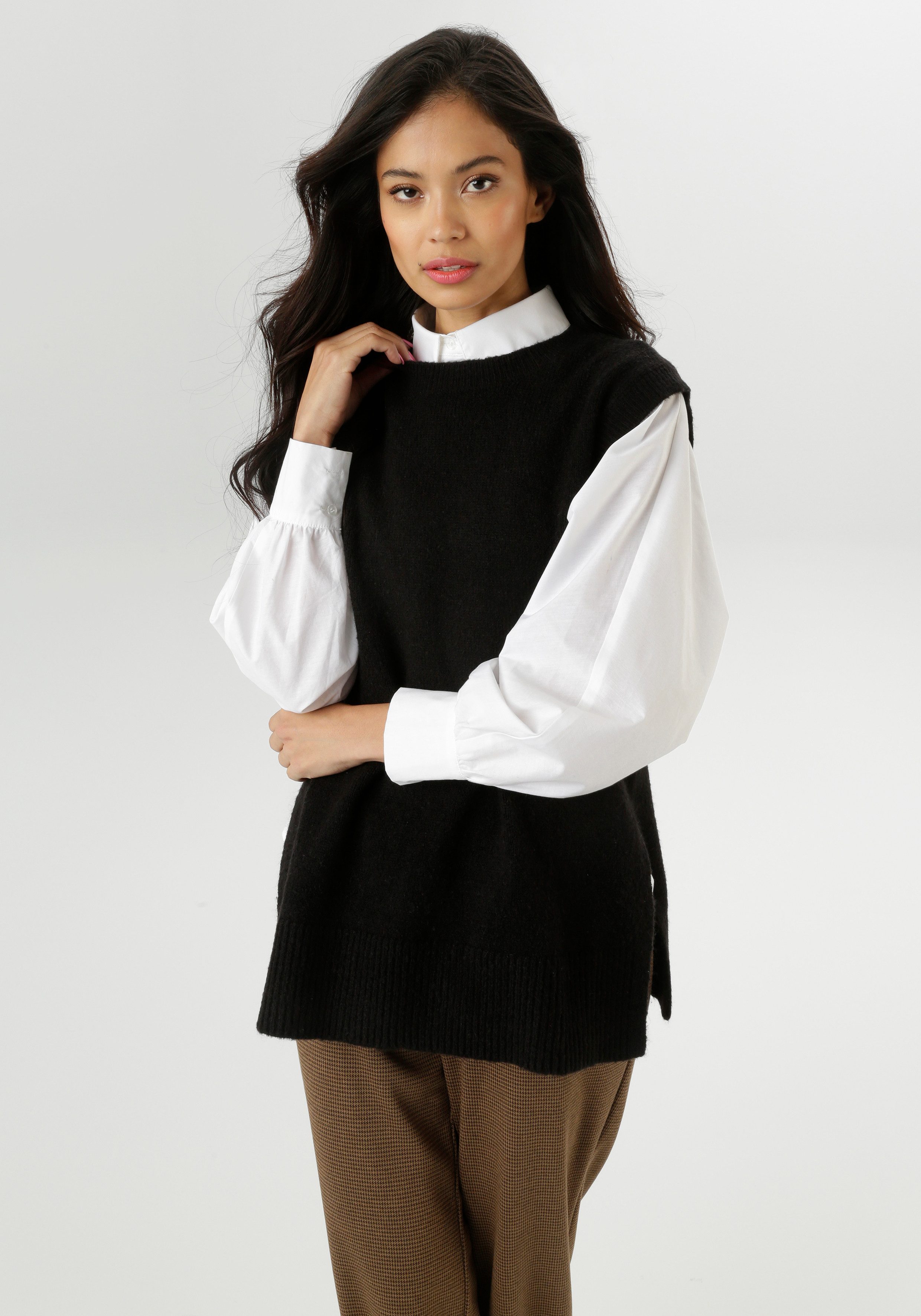 Aniston SELECTED Pullunder im lässig angesagten Style günstig online kaufen