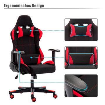 Intimate WM Heart Gaming-Stuhl »Racing Gamer Stuhl, Bürostuhl Stoff Schreibtischstuhl«, ergonomisch, höhenverstellbar