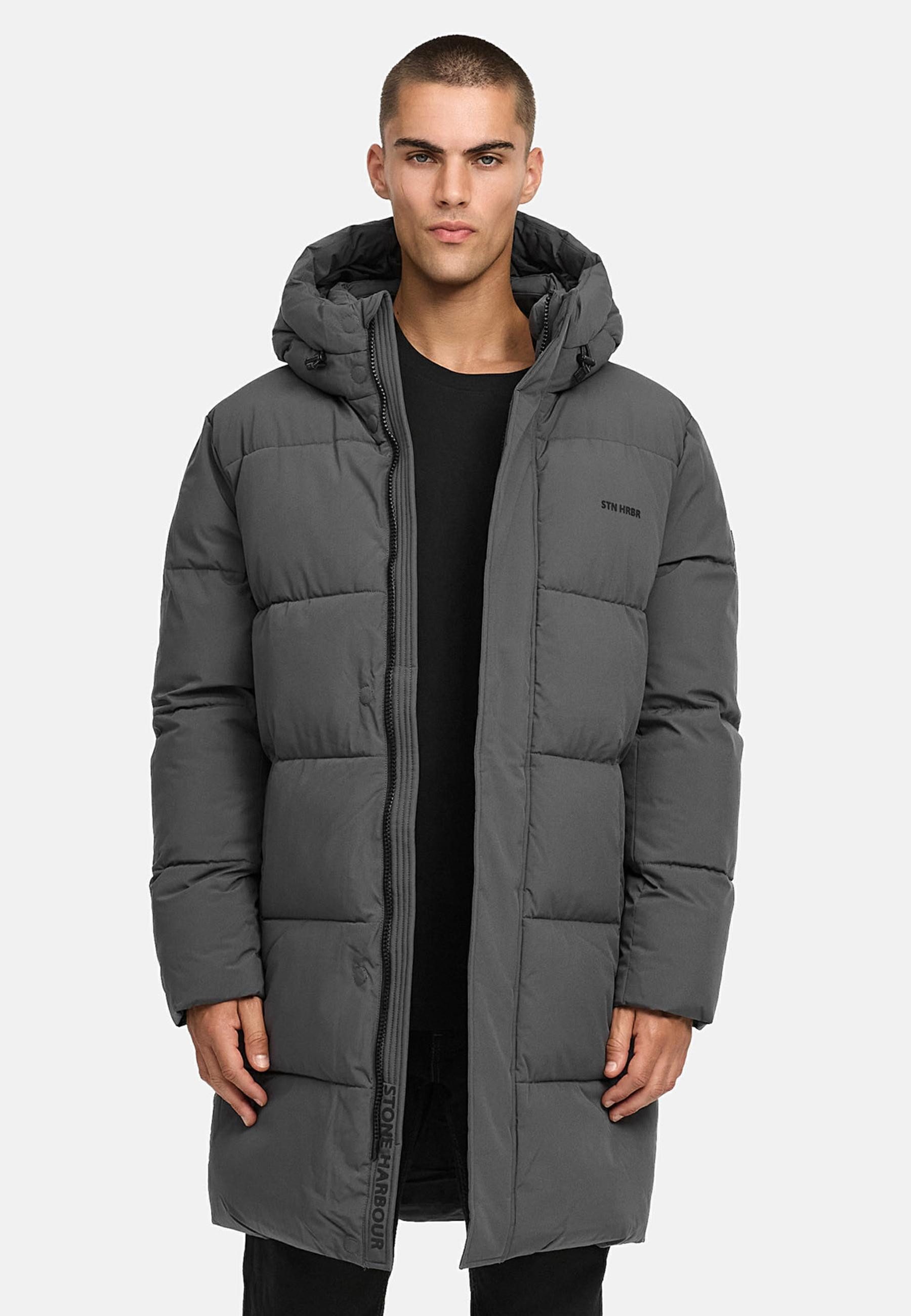 Stone Harbour Steppmantel Hadrieen XX modischer Herren Wintermantel mit kuscheligem Futter