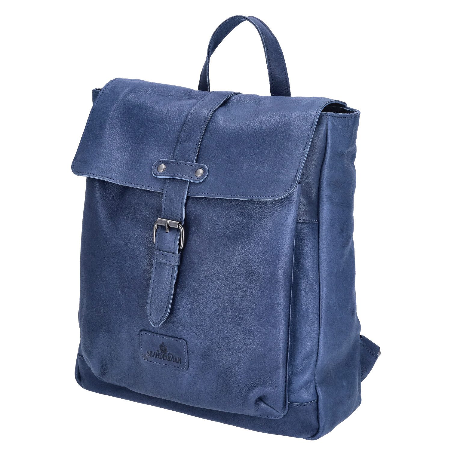 The Skandinavian Brand Freizeitrucksack The Skandinavian Brand Damen Leder Rucksack Blue (1-tlg)