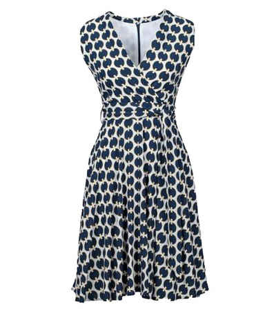 ANONYME Minikleid »ANONYME Patrizia Dress Träger-Kleid luftiges Damen Sommer-Kleid Stand-Kleid Blau/Weiß«