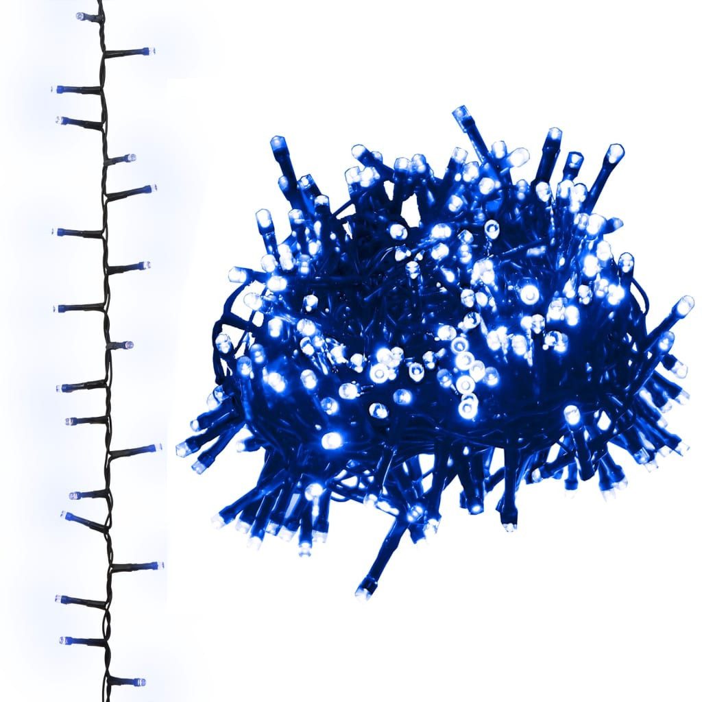 vidaXL LED-Flexbandbeleuchtung LED-Lichterkette mit 3000 LEDs Blau 65 m PVC