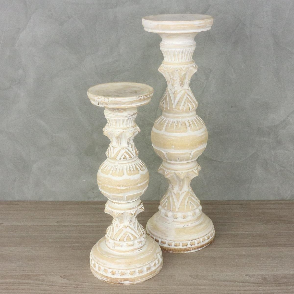 Oriental Galerie Dekofigur 2er Kerzenständer Set aus Indonesien Holz Mittel günstig online kaufen