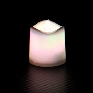 vidaXL LED-Kerze LED-Teelichter 12 Stk. Flammenlos Elektrisch Bunt (12-tlg)