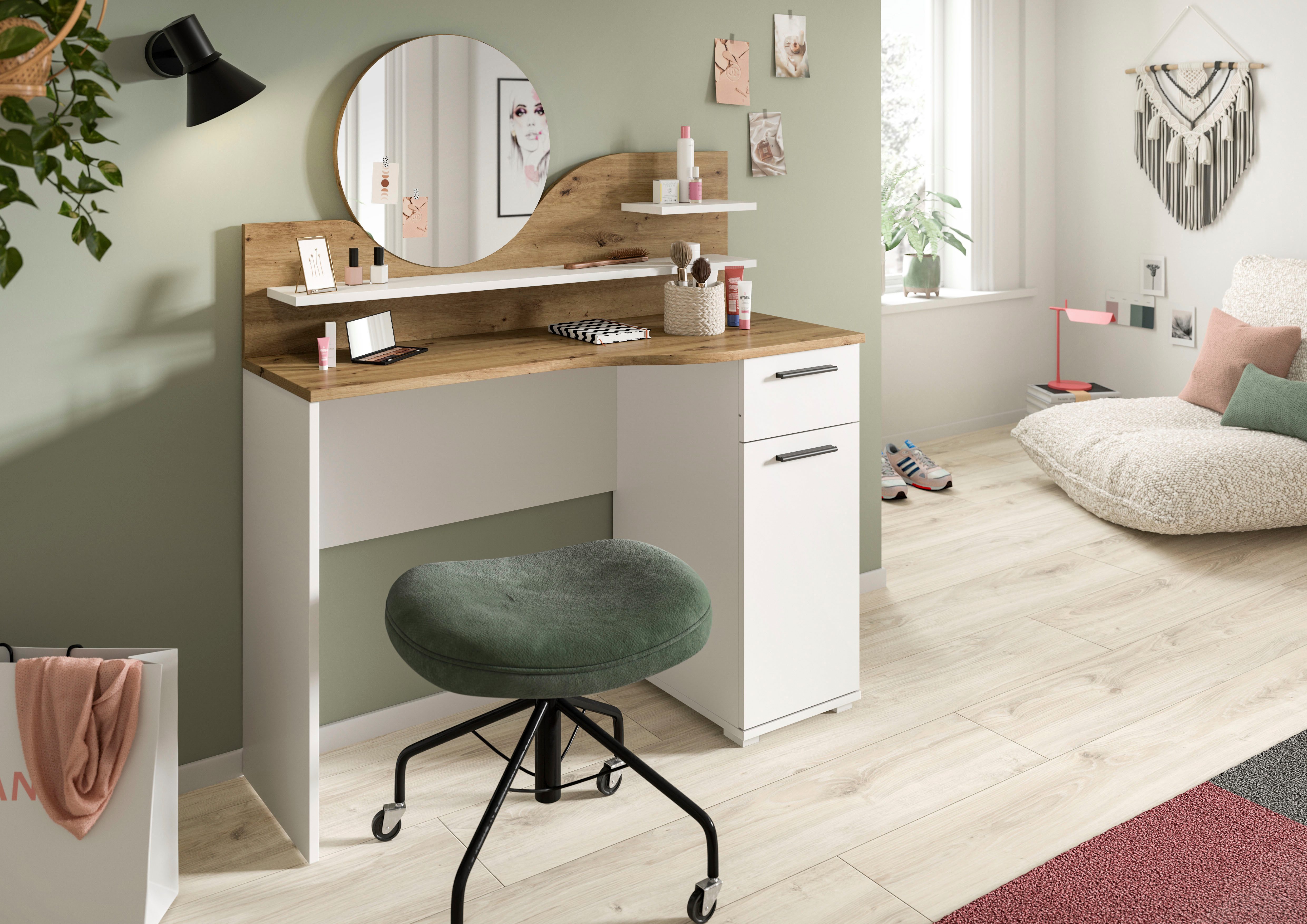 INOSIGN Konsolentisch Hegomi, Breite 110 cm, 1 Tür, 1 Schubkasten, 2 Ablage günstig online kaufen