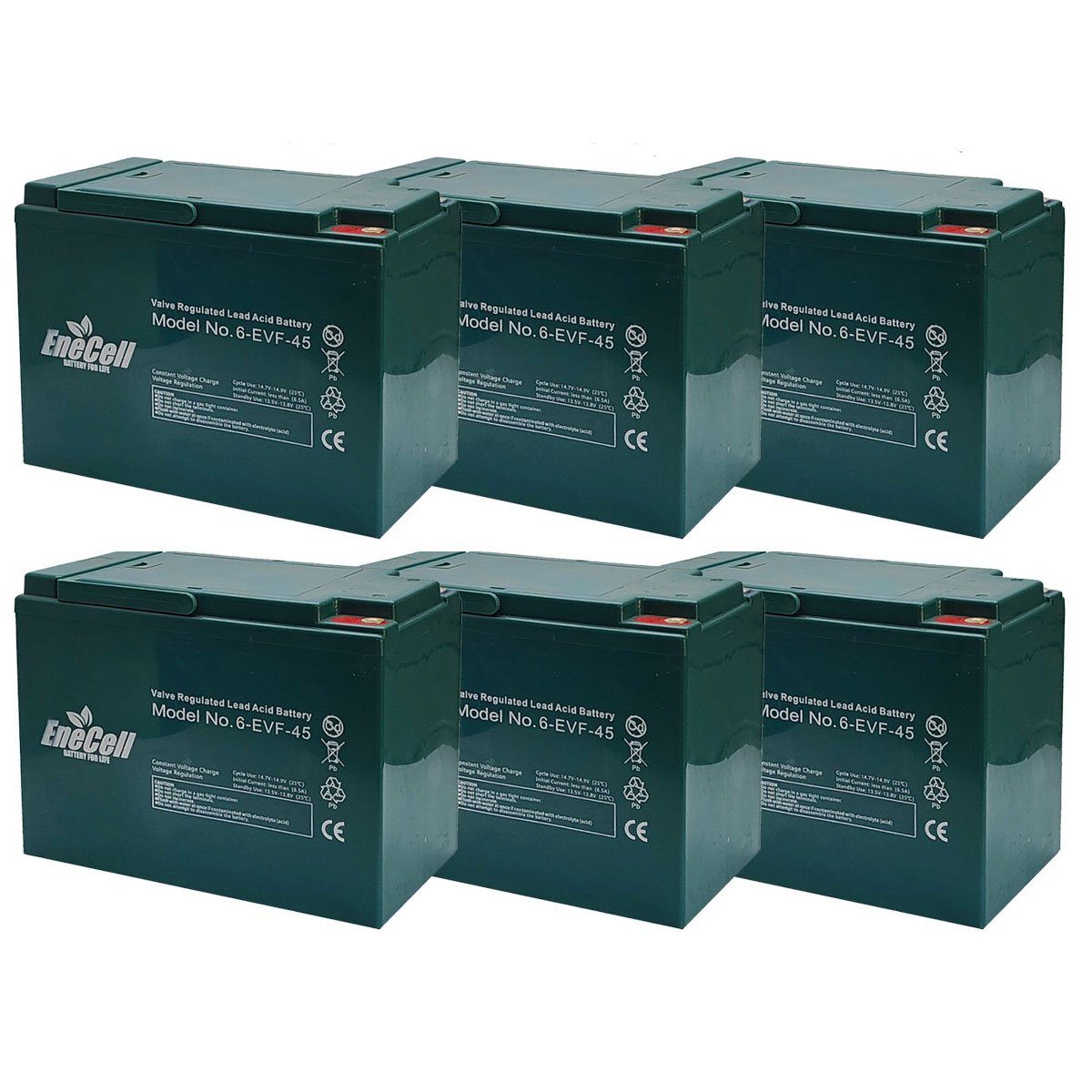 ENECELL Akku - 72V 45AH für Stormborn econelo ecabino Akkupacks Blockbatterie 45000 mAh (72 V), wartungsfrei, Erweiterungsakku, Ersatzakku, Zusatzakku