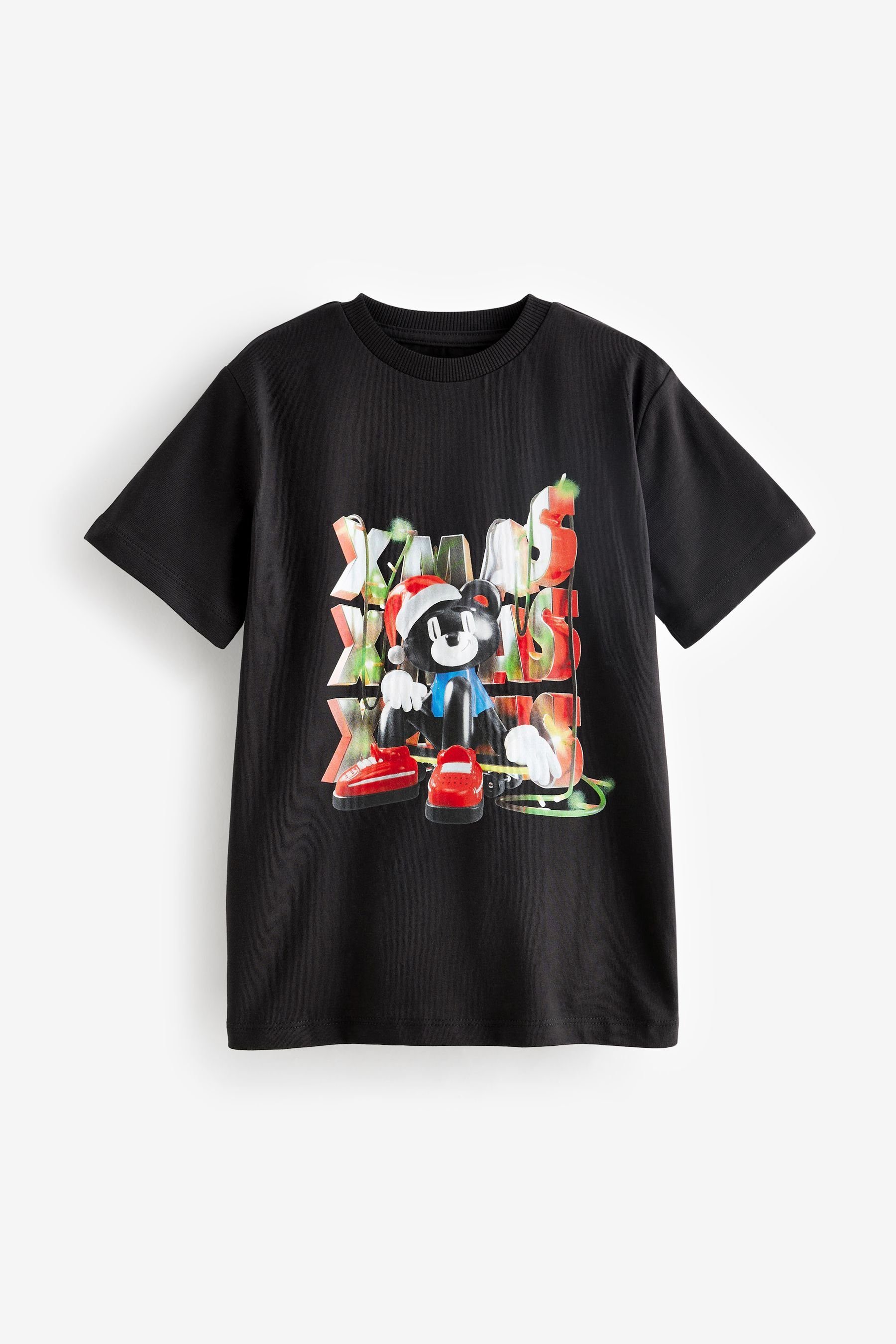 Next T-Shirt Weihnachtliches T-Shirt (1-tlg) Bear Print