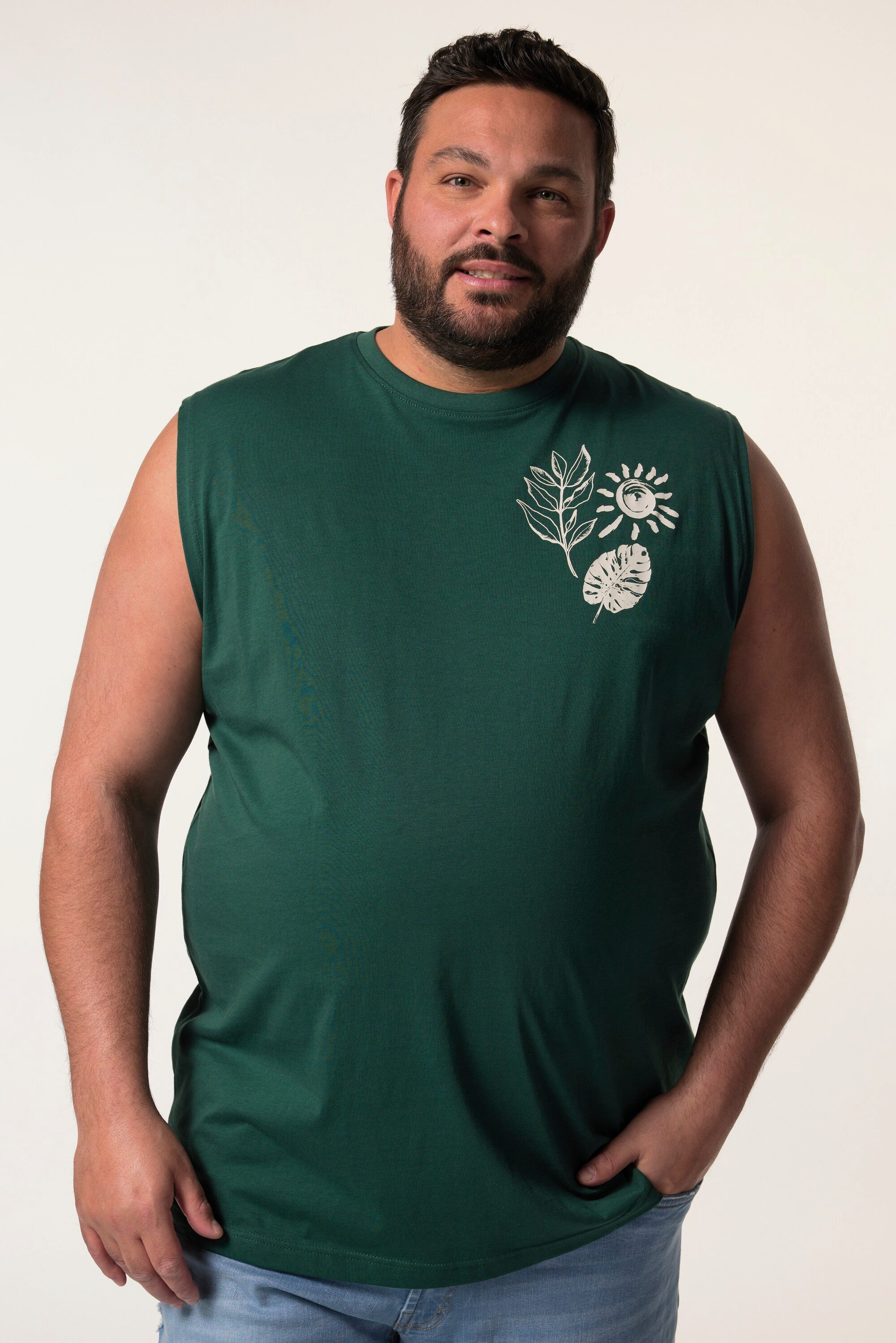 Men Plus T-Shirt Men+ Tanktop Print günstig online kaufen