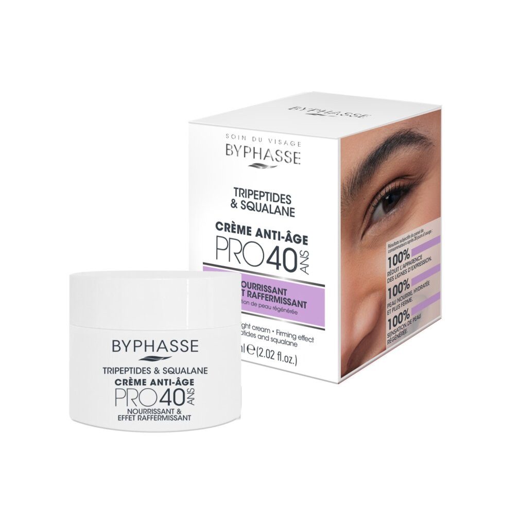 Byphasse Körperpflegemittel, Anti Age PRO40, straffende und straffende Creme, für Gesicht
