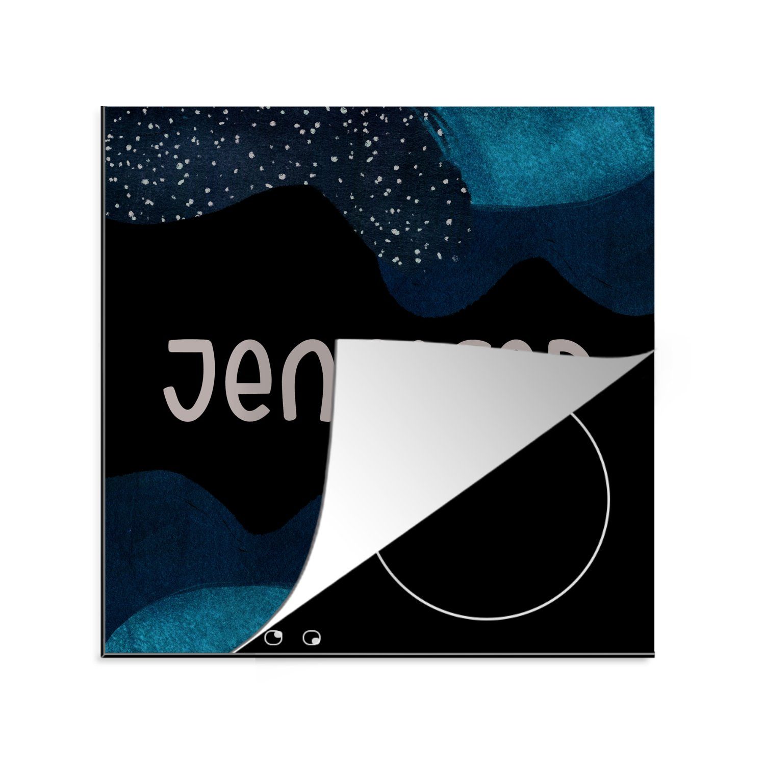 MuchoWow Herdblende-/Abdeckplatte Jennifer - Pastell - Mädchen, Vinyl, (1 tlg), 78x78 cm, Ceranfeldabdeckung, Arbeitsplatte für küche