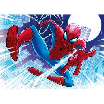 Clementoni® Puzzle Glowing Lights - Marvel Spiderman, 104 Puzzleteile