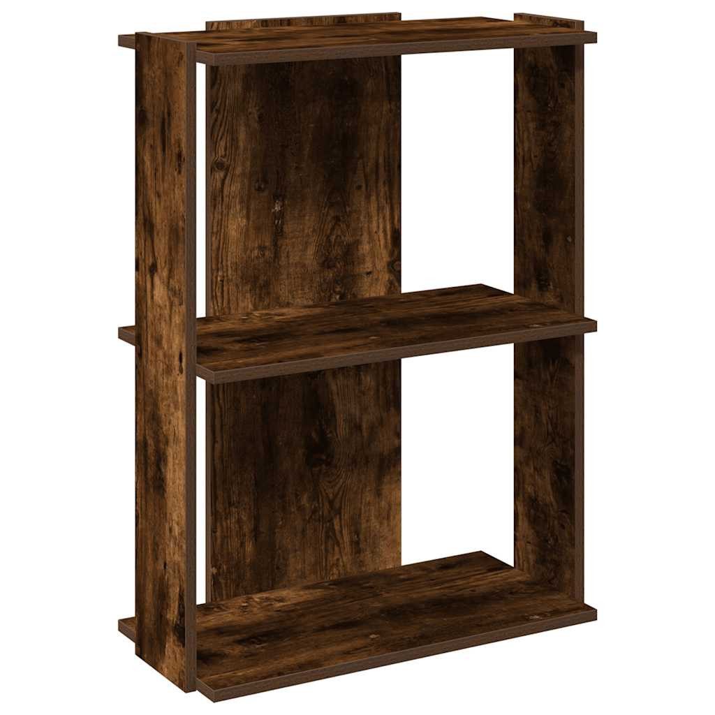 vidaXL Bücherregal Bücherregal 3 Böden Räuchereiche günstig online kaufen