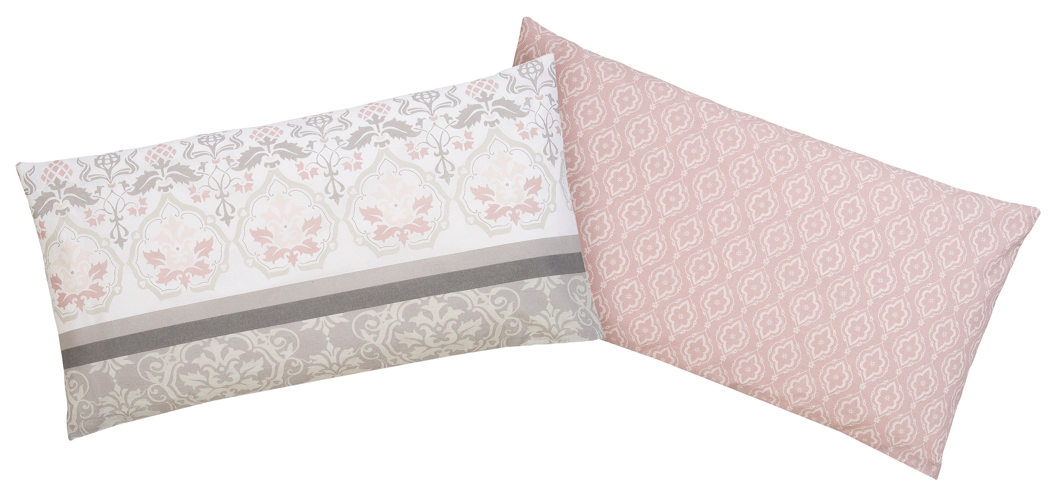 OTTO home Kissenbezüge Cremona, (2 Stück), floraler Kissenbezug, geeignet für Kinder, OEKO-TEX® zertifiziert