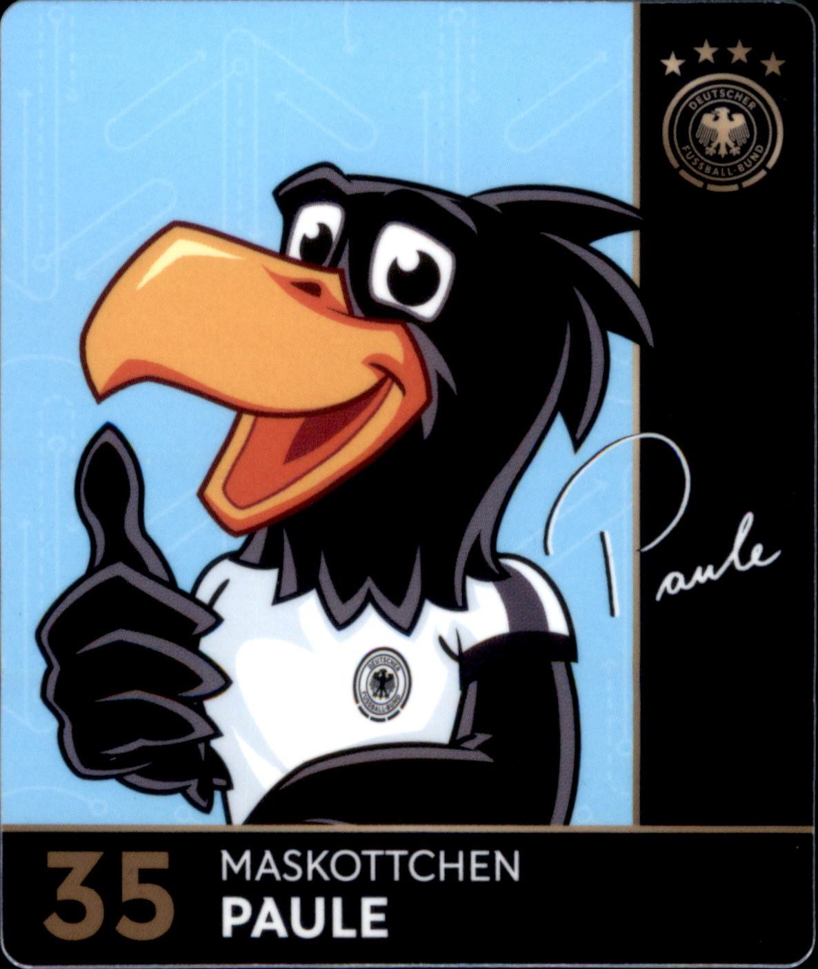 REWE Sammelkarte 35 - Paule - REWE WM18 Sammelkarte