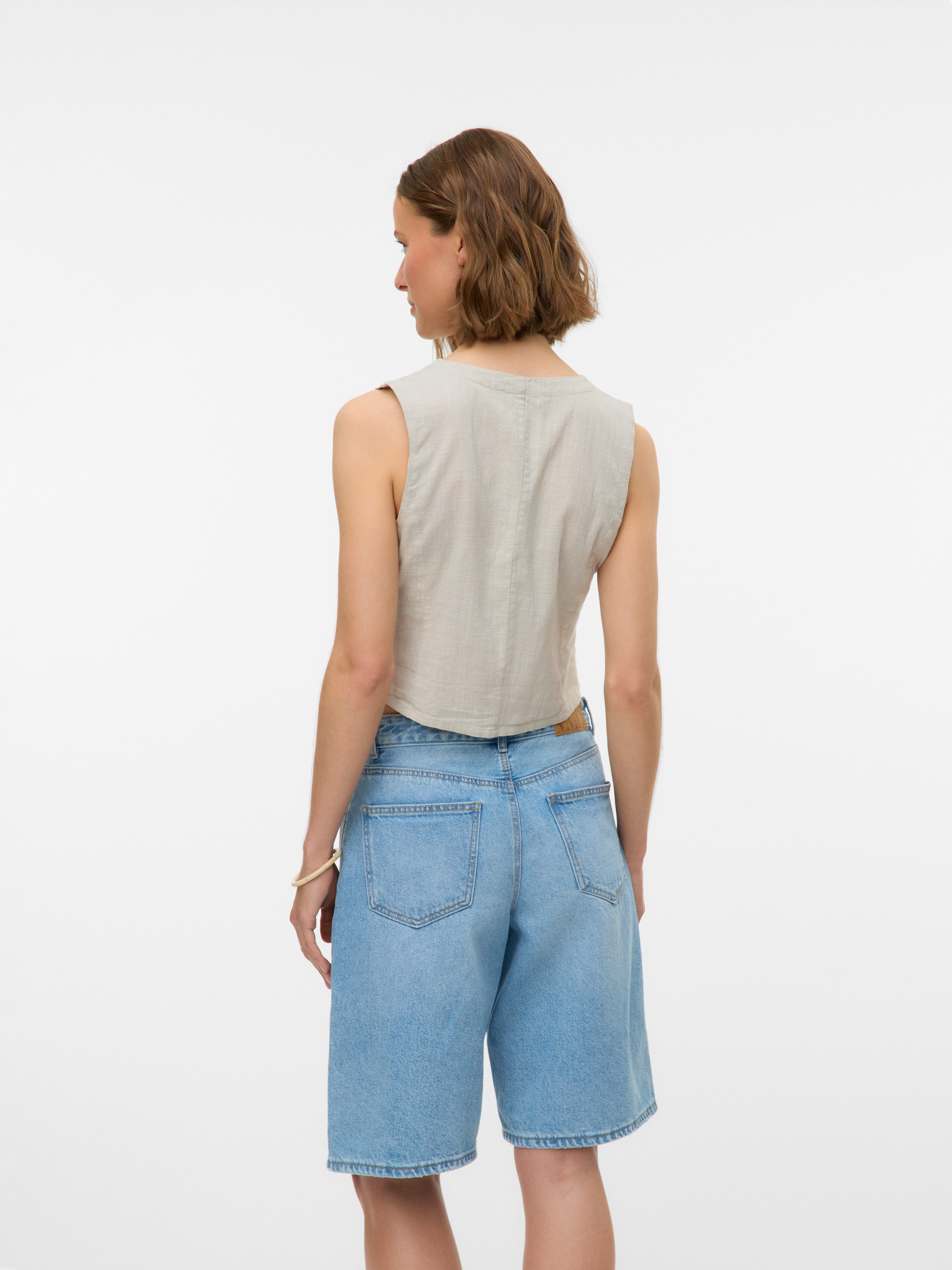 Vero Moda Kurzweste VMCAIA SL VEST WVN NOOS günstig online kaufen