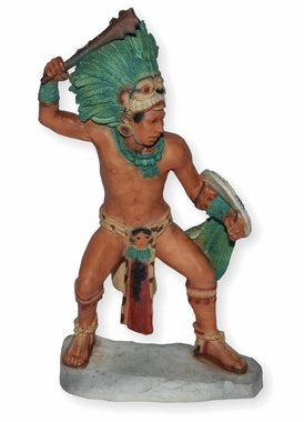 Castagna Dekofigur Maya Krieger H 18 cm Dekofigur Figur Native American Castagna