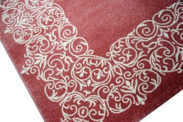 Teppich Designer Teppich Wohnzimmerteppich Kurzflor Teppich Ornamente pastell rosa creme, Carpetia, rechteckig, Höhe: 13 mm