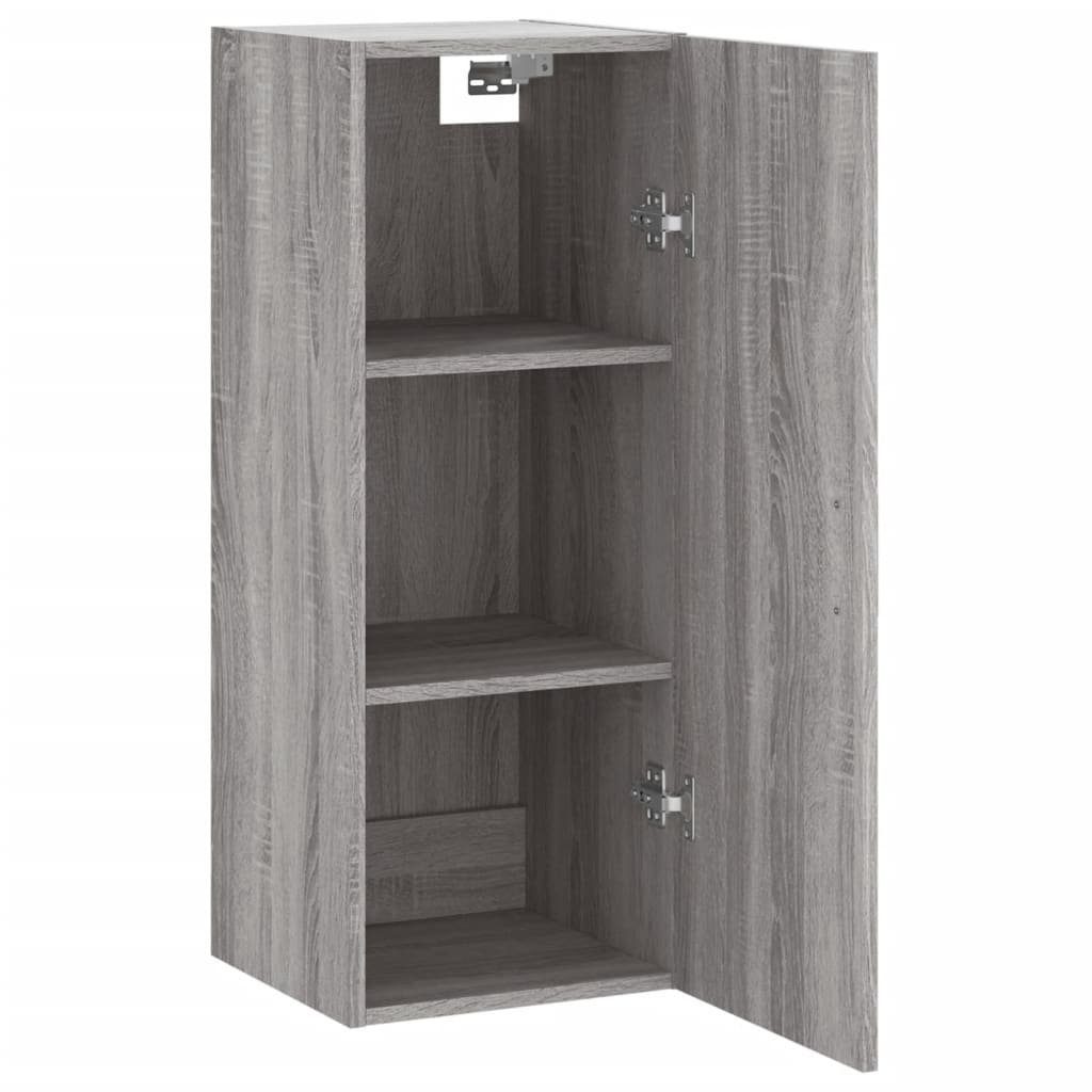 Sonoma Grau vidaXL Wandschrank 34,5x34x90 St) cm (1 Sideboard