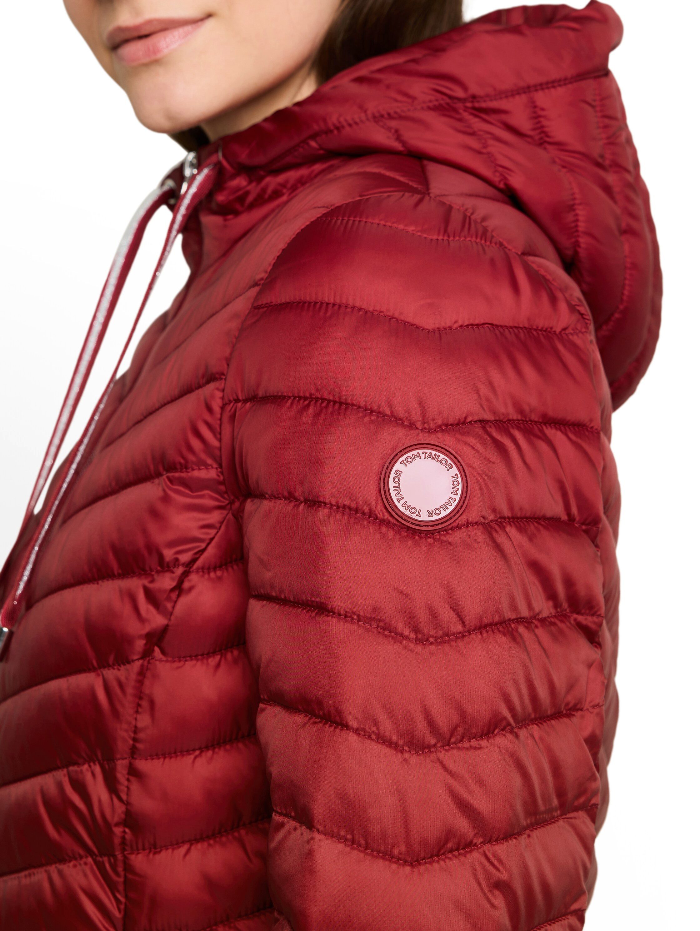 TOM TAILOR Steppjacke mit Reißverschluss und Kapuze