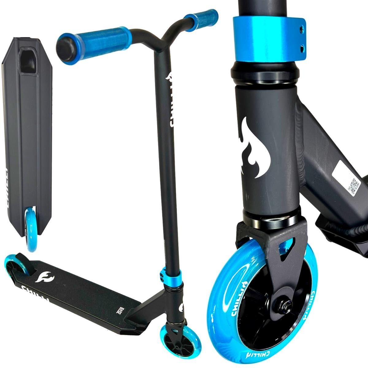 Chilli Pro Scooter Stuntscooter Chilli Pro Base S Stunt-Scooter H=79cm Schwarz/Blau