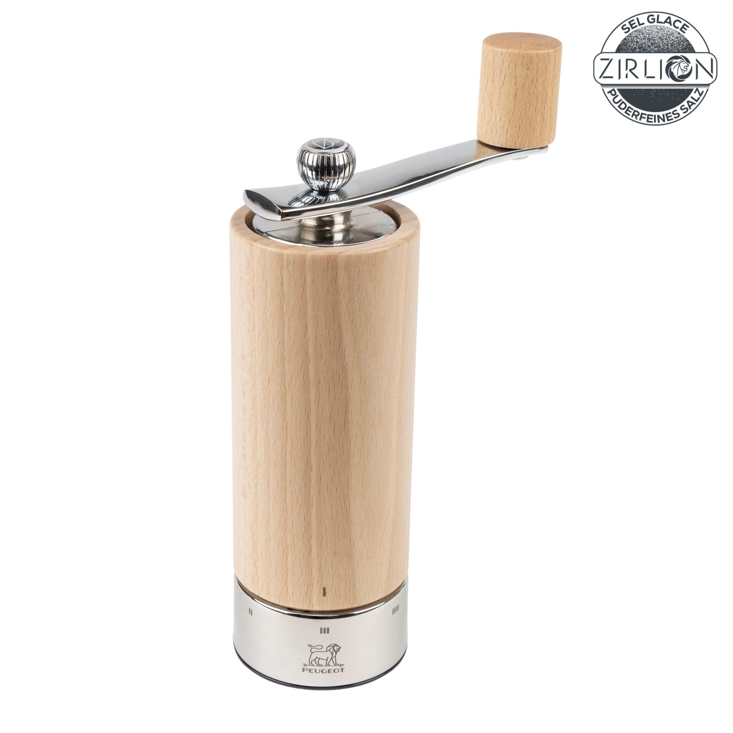 Salzmühle ISEN 18cm Buchenholz Natur uSelect Zirkonia-Mahlwerk Gewürze
