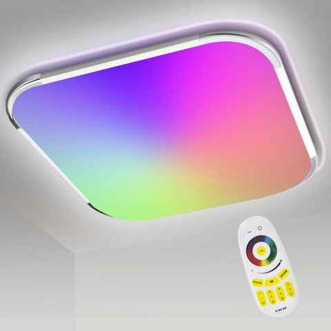 Randaco LED Deckenleuchte 24w LED Deckenleuchte Badleuchte Deckenlampe Lampe RGB Dimmbar, LED fest integriert, Warmweiß, Neutralweiß und Kaltweiß