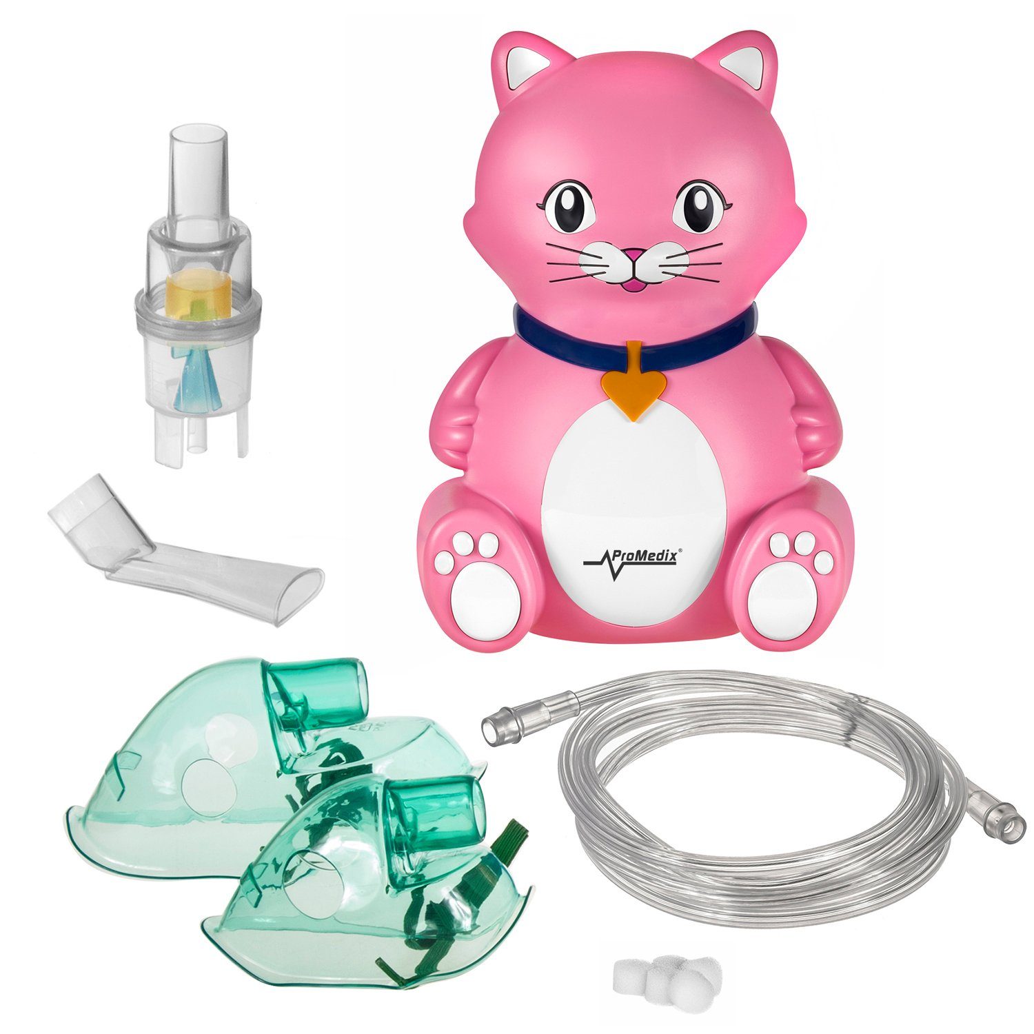 Promedix Inhalationsgerät PR-816, Inhaliergerät Katze Kinder Inhalator