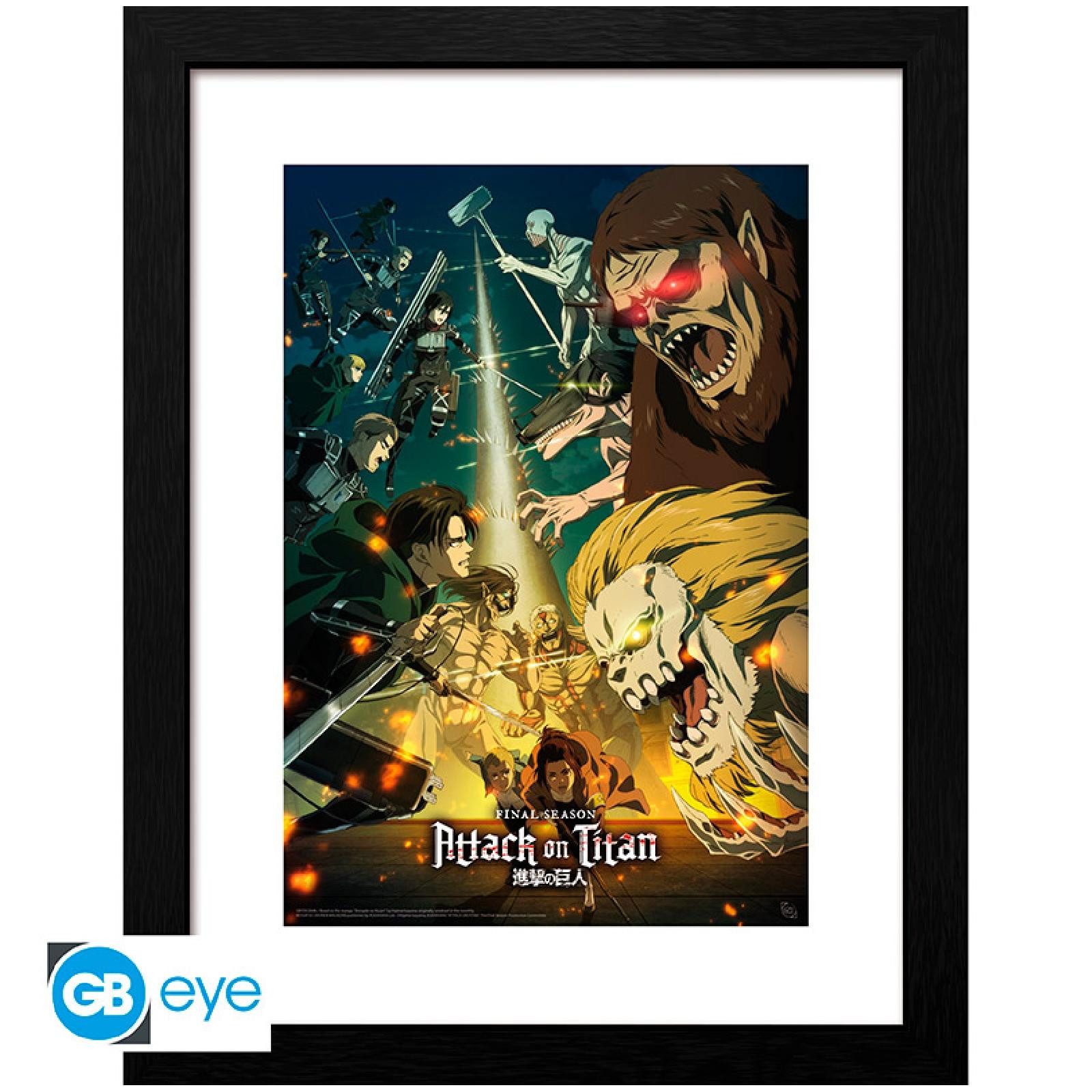 ABYstyle Poster ATTACK ON TITAN - Framed print S4 key art 3 (300)