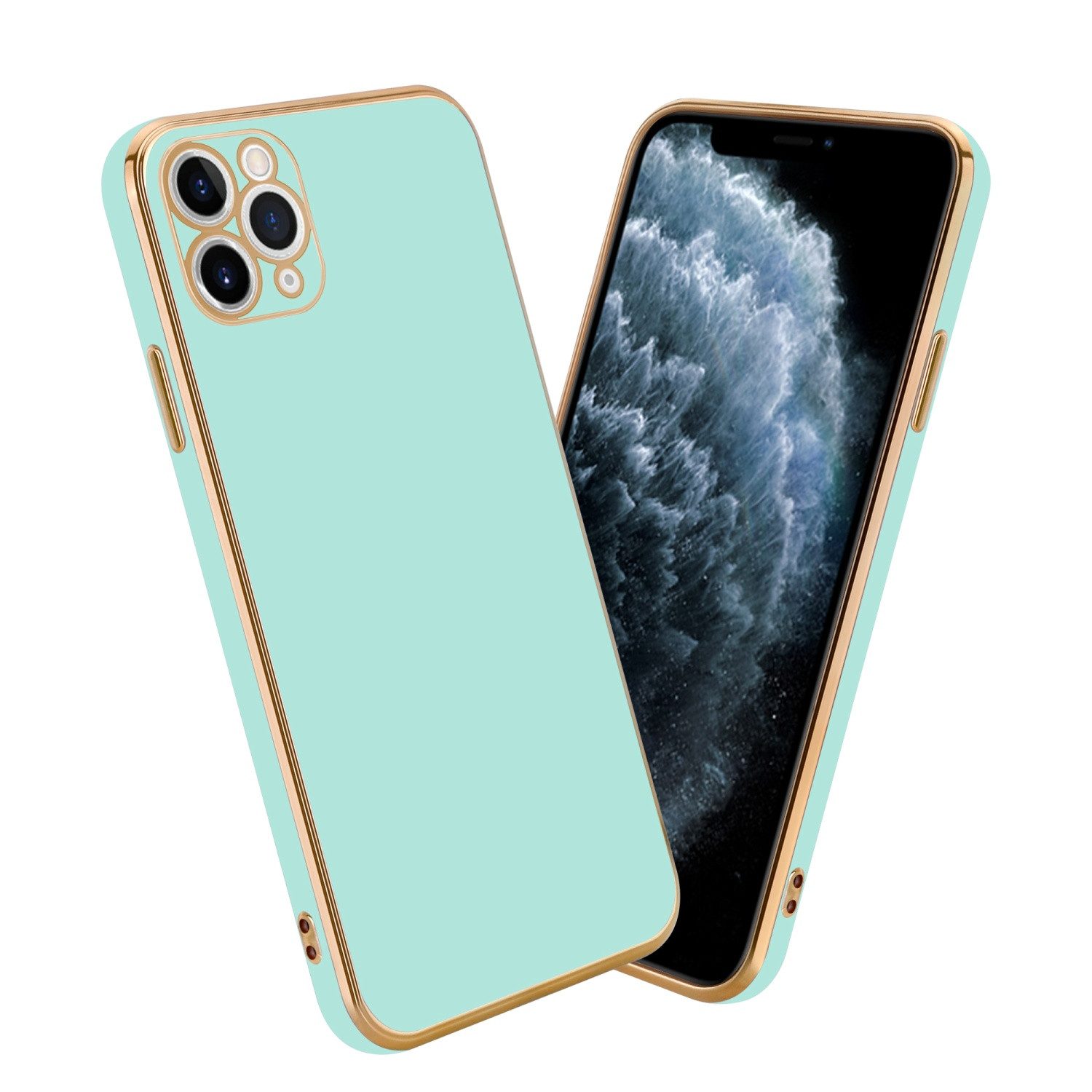 Cadorabo Handyhülle für iPhone 12 PRO Hülle Apple iPhone 12 PRO, Schutzhülle - TPU Silikon Hülle - mit Kameraschutz