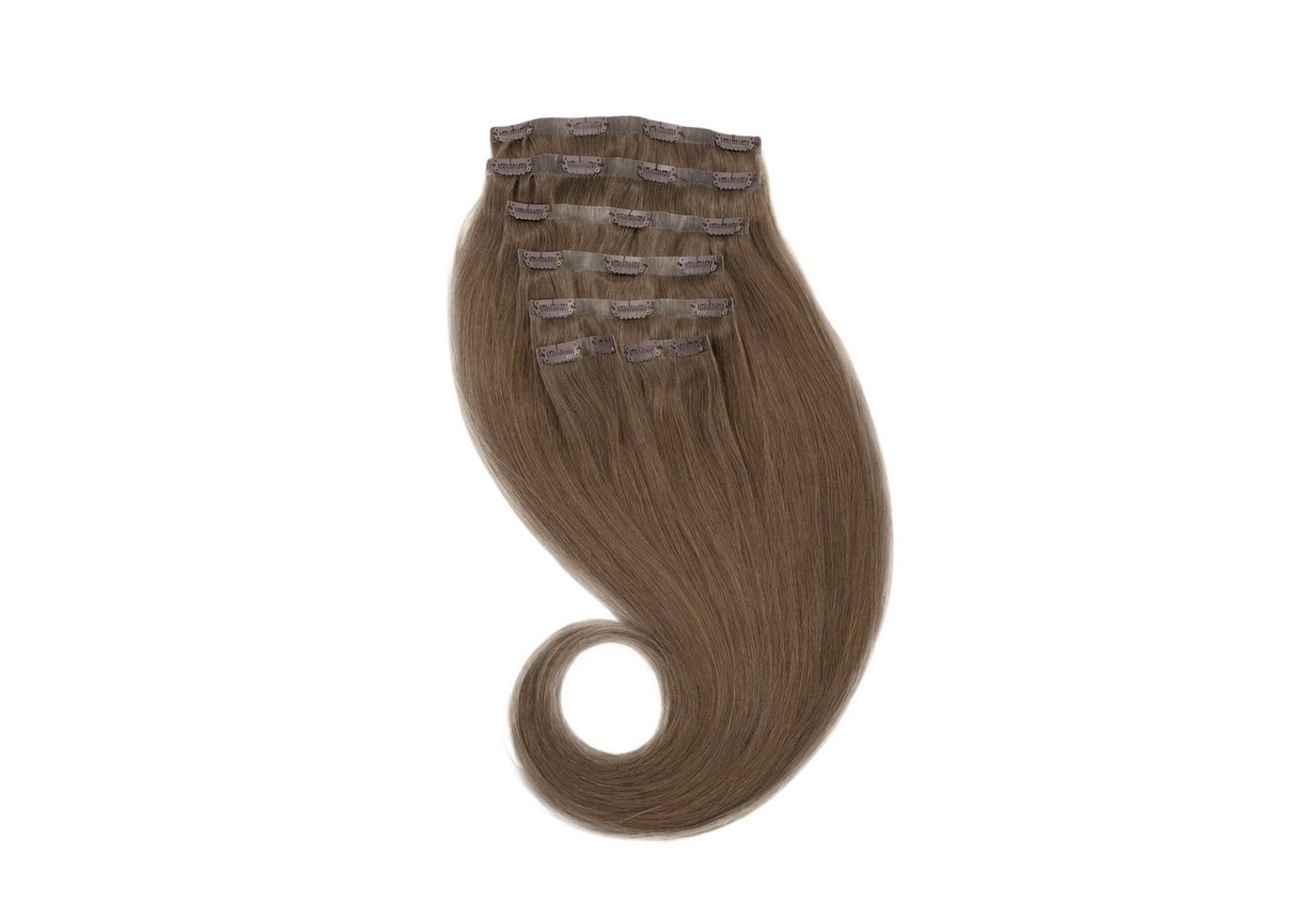 Global Extend Echthaar-Extension Clip-in-Extensions nahtlos