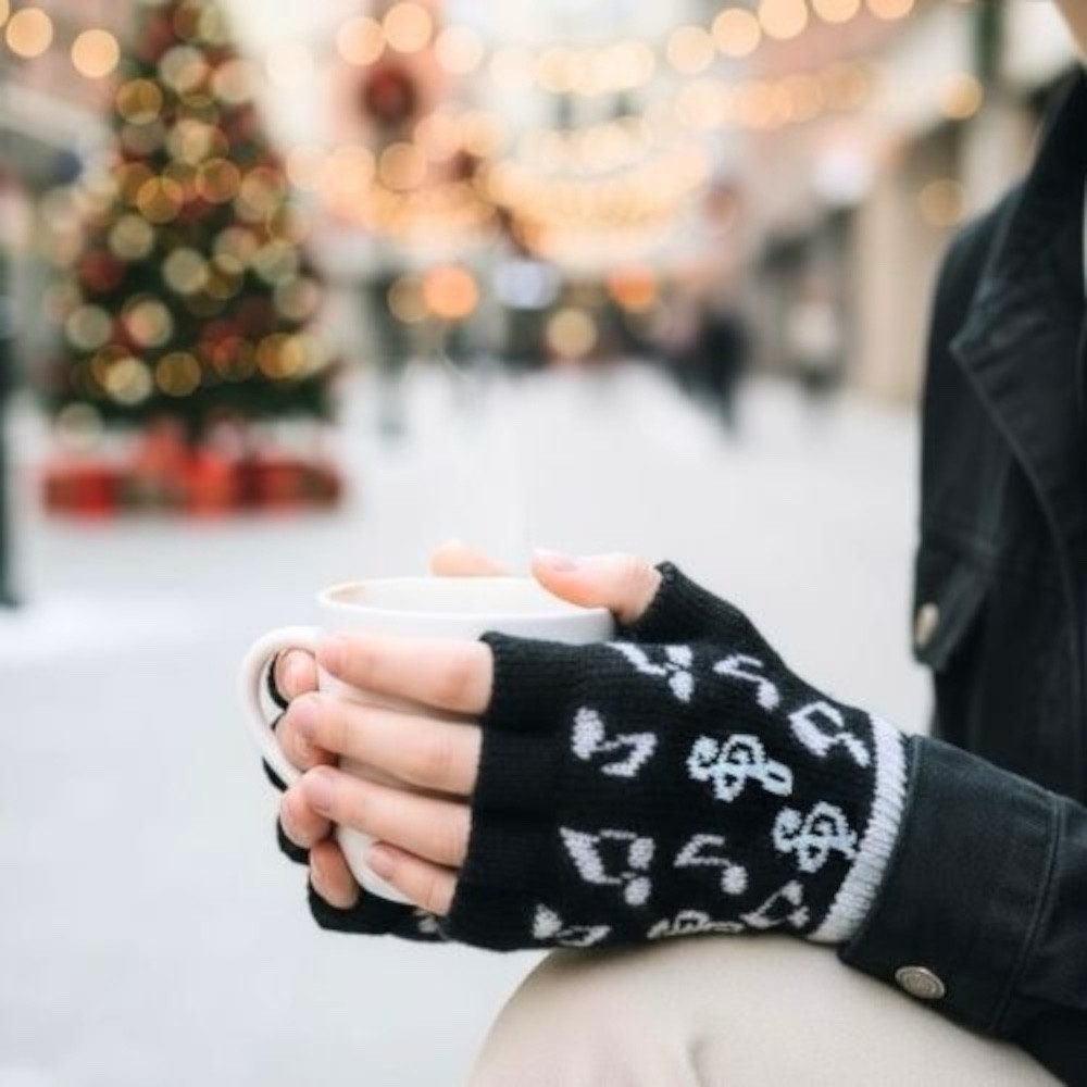 mugesh Strickhandschuhe Handschuhe Notenmix (2-St., 1) günstig online kaufen