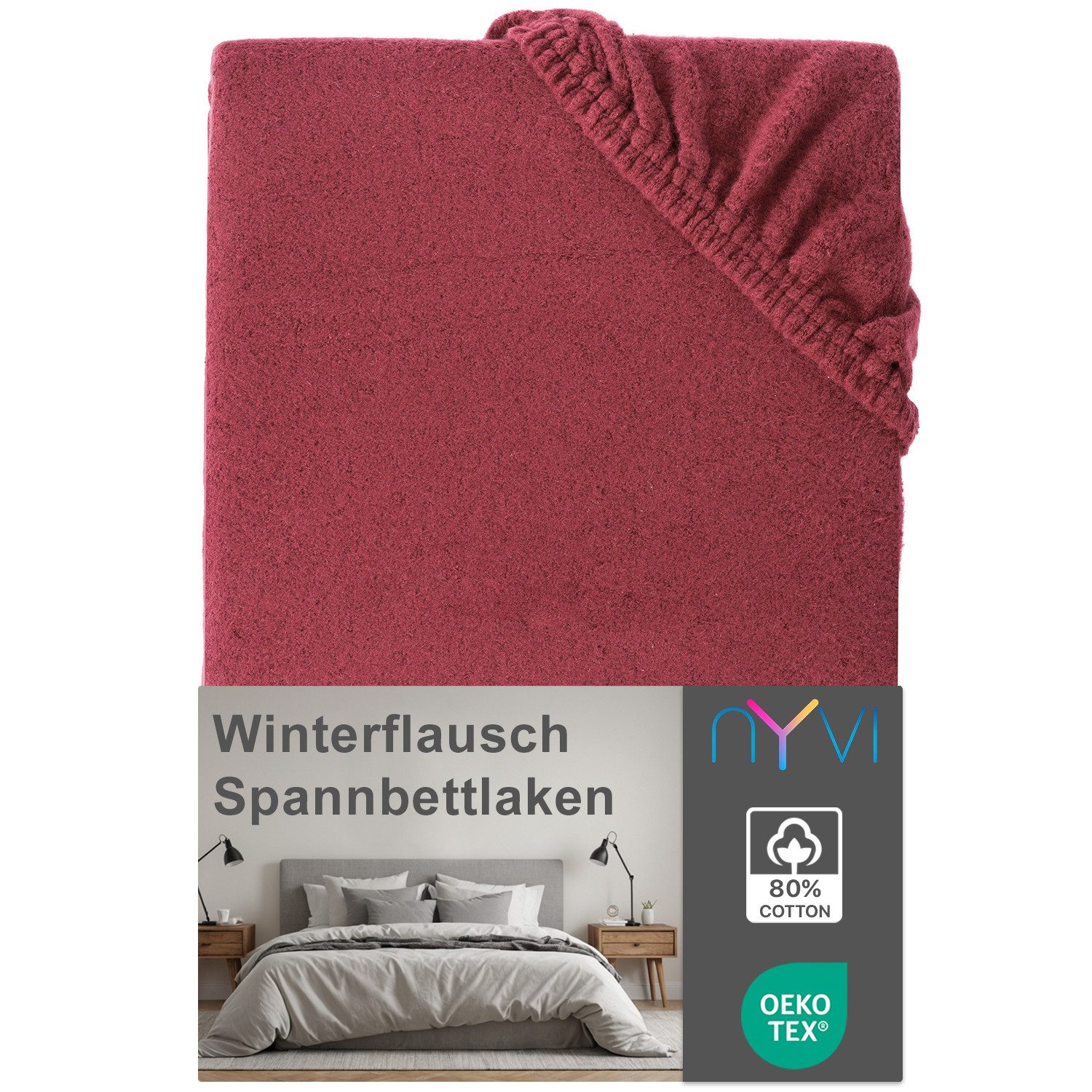 NYVI Spannbettlaken Spannbettlaken DreamScience Winterflausch für Matratzen günstig online kaufen