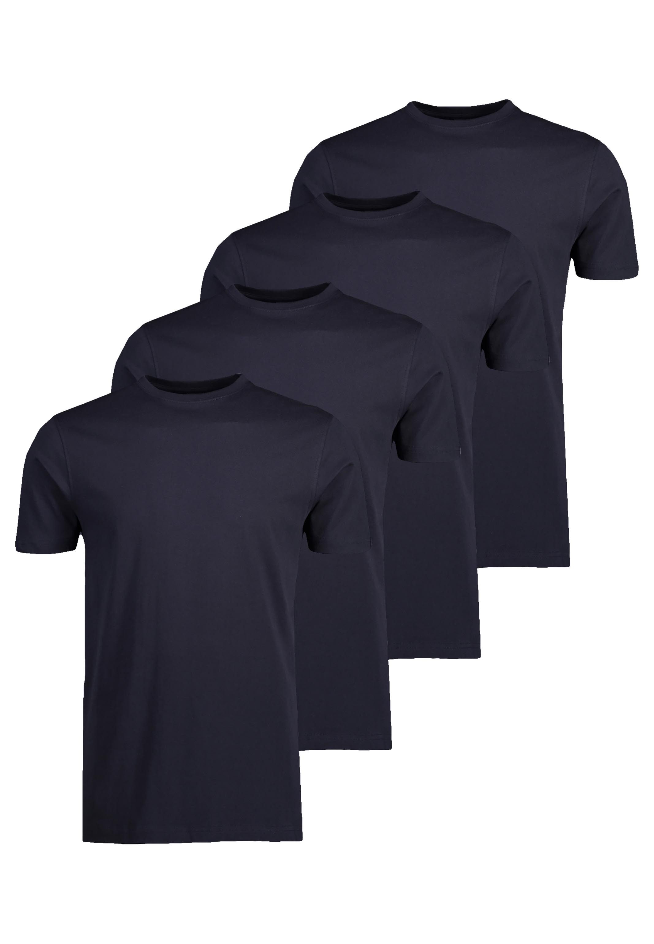 LERROS T-Shirt 4er Pack Basic (Spar-Set, 4-tlg) T-Shirt - Baumwolle - Atmungsaktiv - Reine Baumwolle