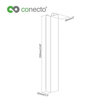 conecto Kabelkanal conecto® Schreibtisch Kabelkanal magnetisch 35 cm Länge, weiß