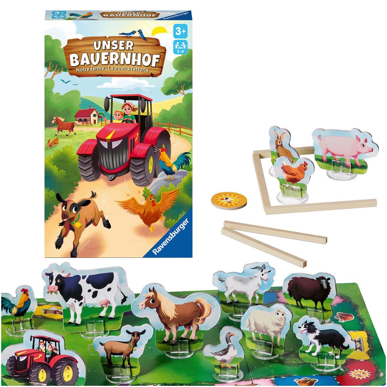 Ravensburger Spiel Unser Bauernhof, Made in Europe