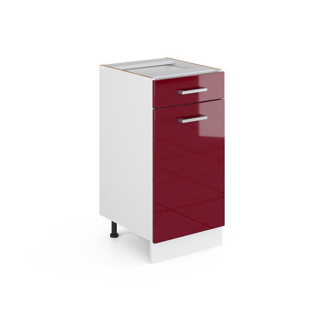 Vicco Unterschrank R-Line, Bordeaux Hochglanz/Weiß, 40 günstig online kaufen