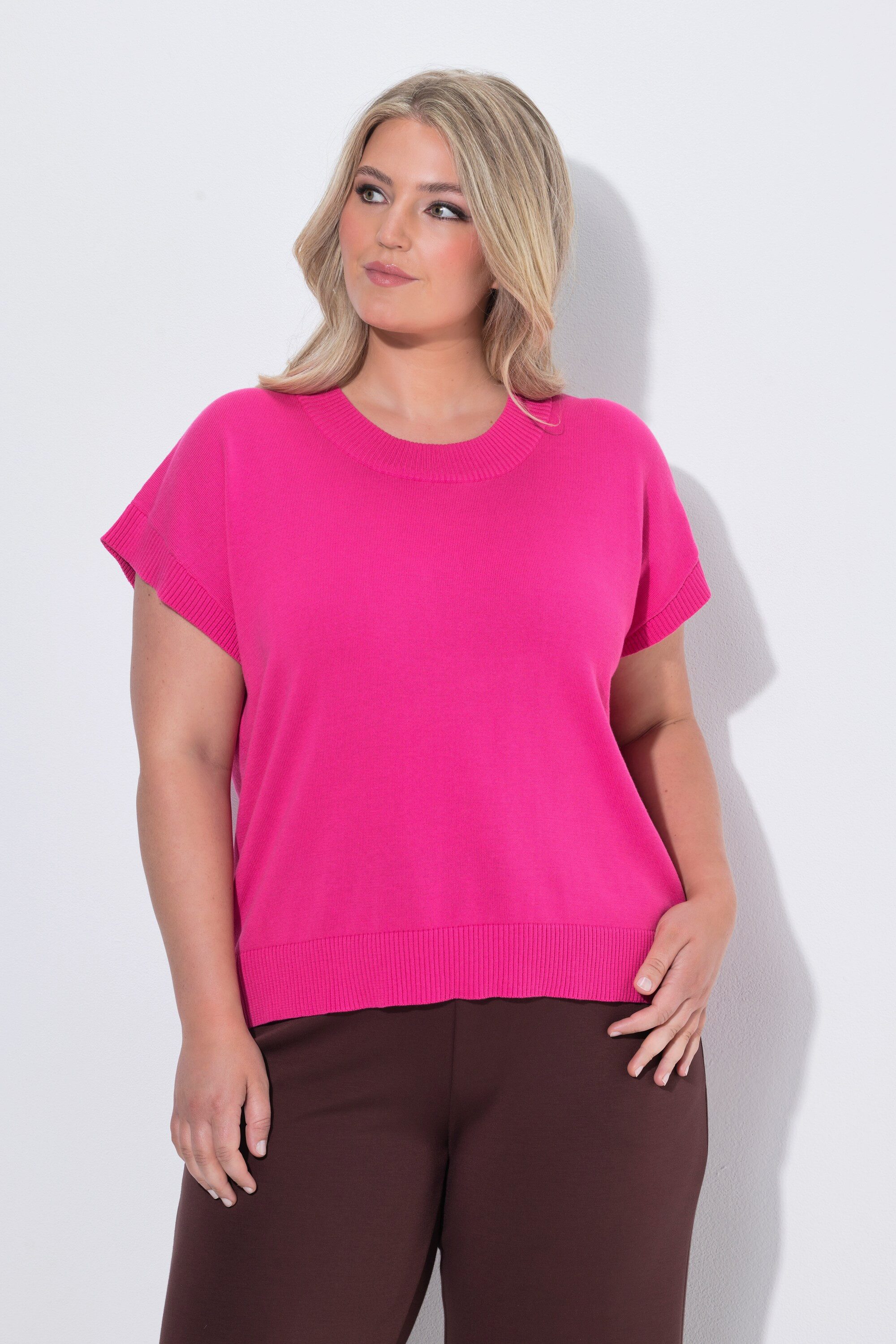 MIAMODA Pullunder Pullunder Loose Fit breite Rippbündchen