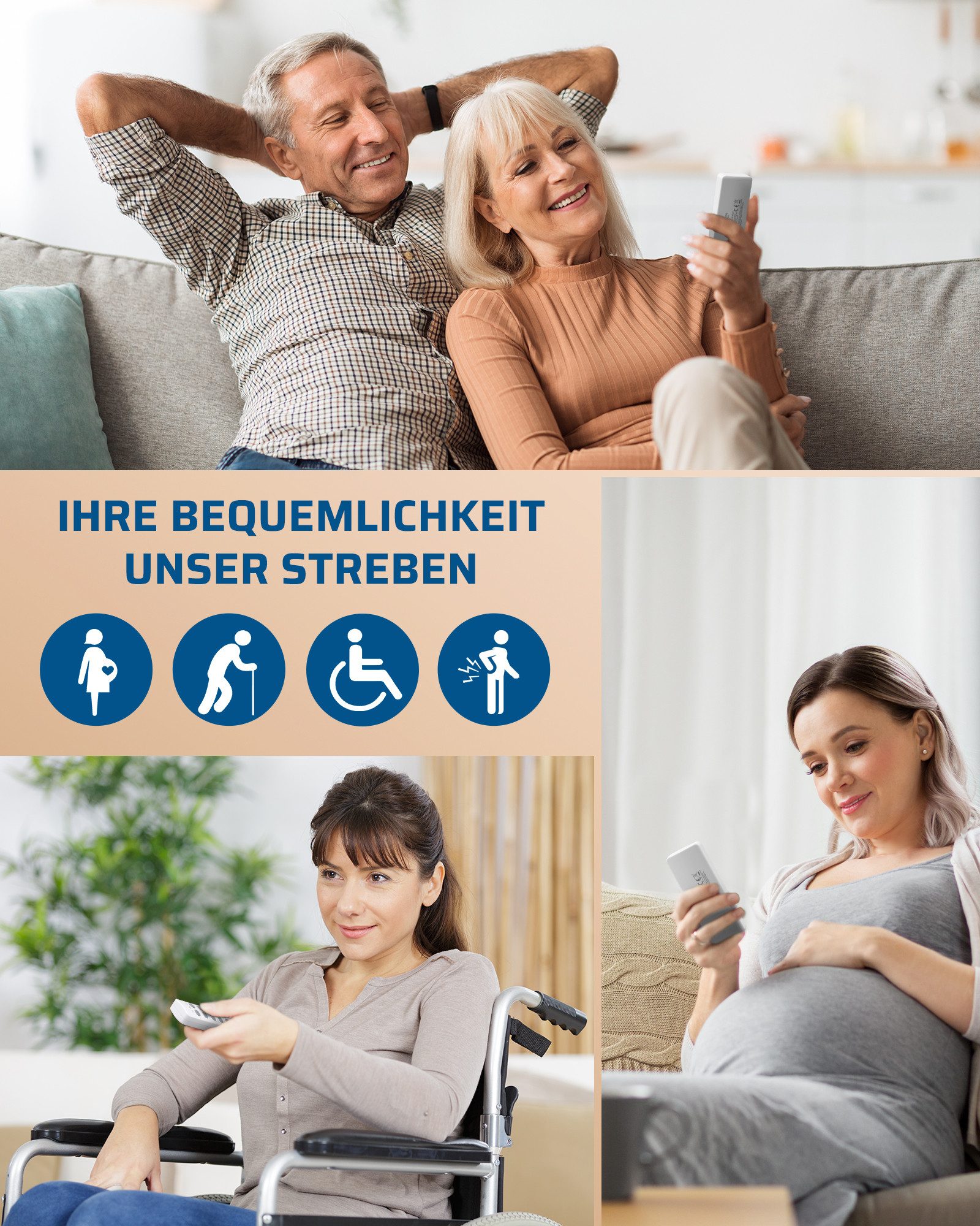 DEWENWILS Funksteckdose mit Fernbedienung, max. 2300 W, 5-St., Erweiterbarer Lichtschalter für Feiertagsdeko, 30M Reichweite – Bild 5 von 5
