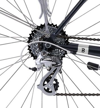 BREEZER Bikes Trekkingrad DOWNTOWN EX ST, 8 Gang Shimano Altus Schaltwerk, Kettenschaltung, für Damen und Herren, Kettenschaltung
