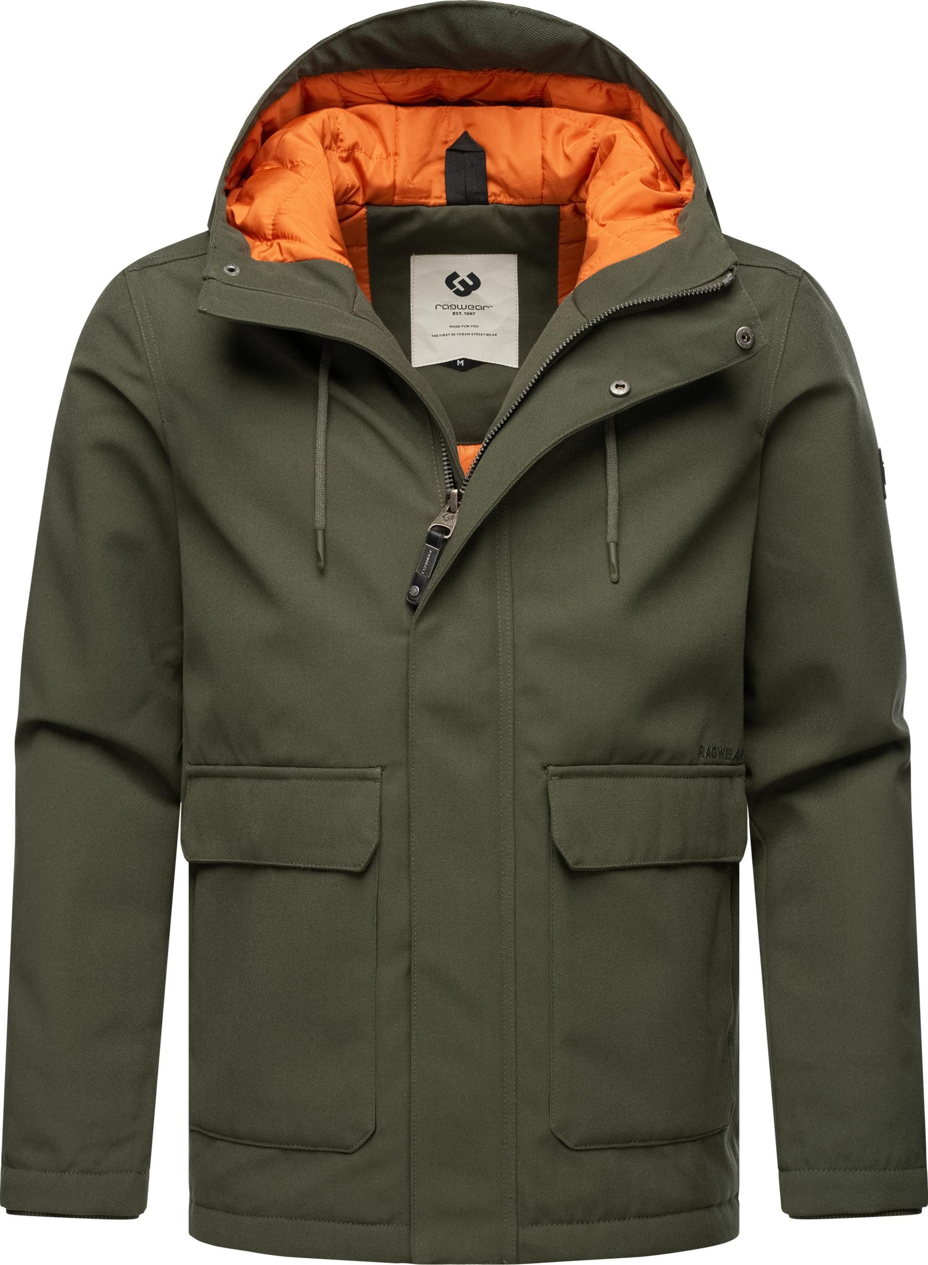 Ragwear Winterjacke Mr Them stylische Herren Outdoorjacke mit großer Kapuze