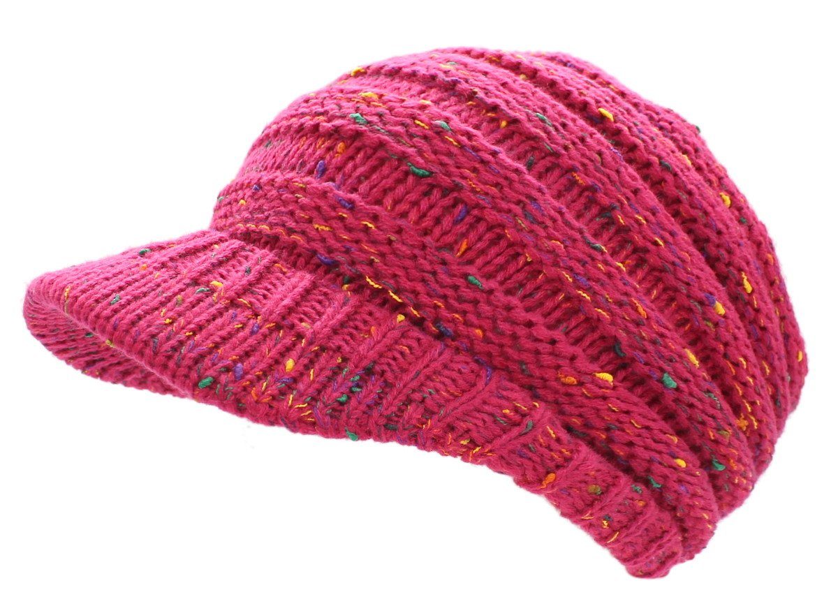 dy_mode Schirmmütze Damen Strickmütze Bunt Gestrickte günstig online kaufen