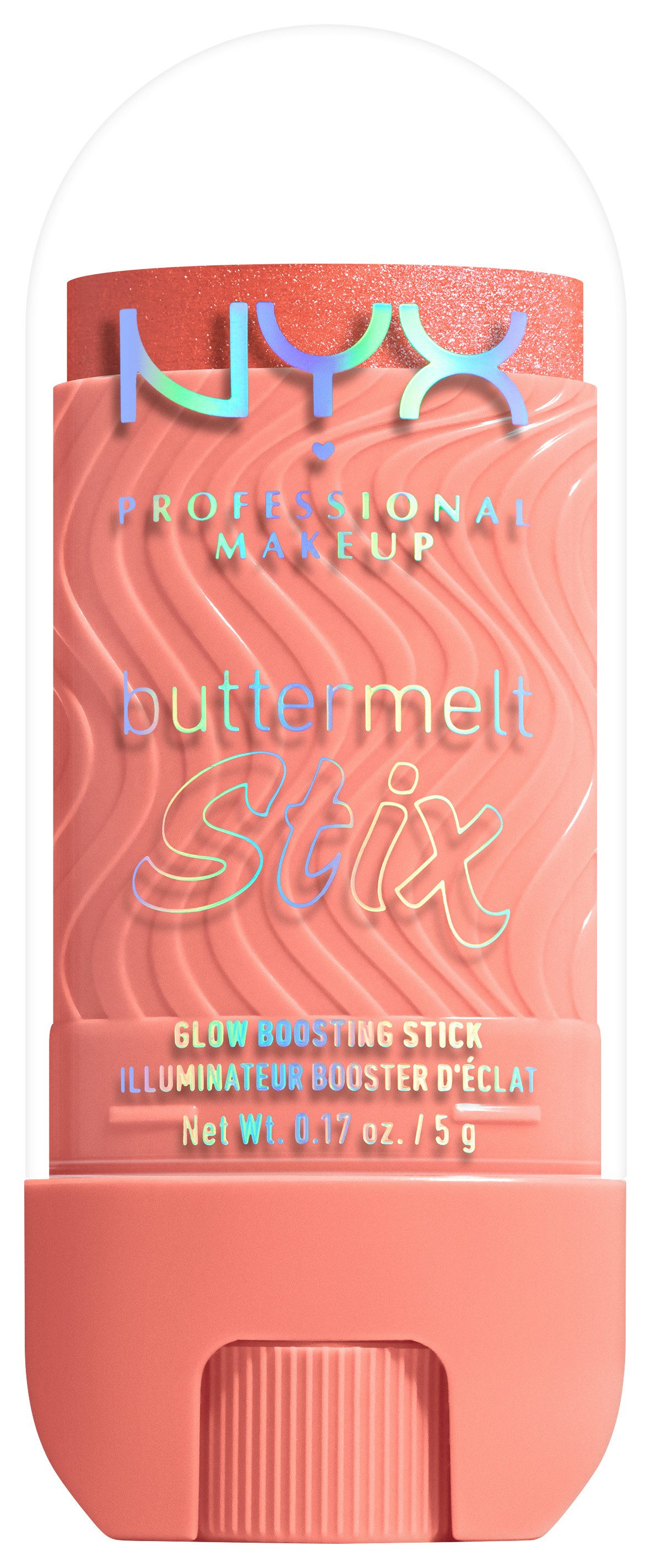 NYX PROFESSIONAL MAKEUP Highlighter BUTTERMELT STIX GLOW BOOSTING HIGHLIGHTER STICK, mit Cupuaçu- und Kokosnussbutter, für einen ultimativen Glow