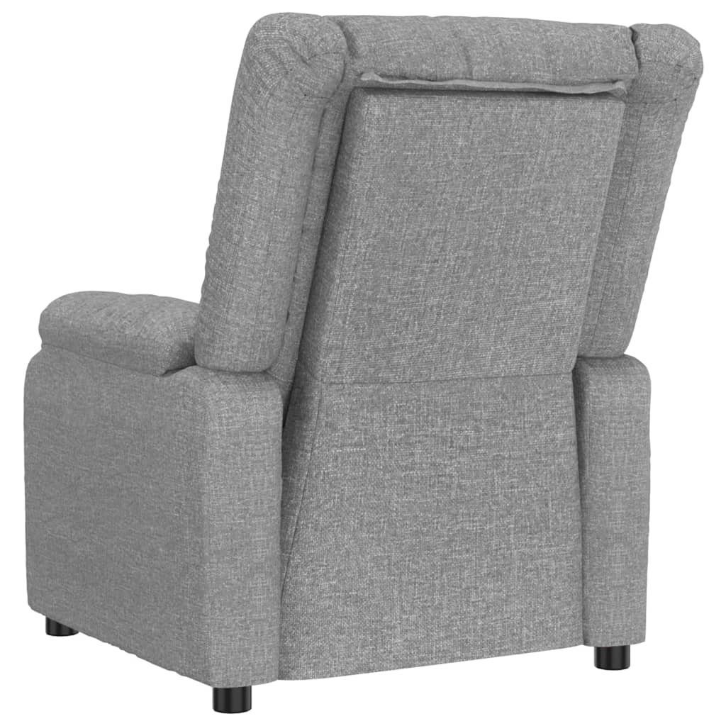 vidaXL Massagesessel Massagesessel Hellgrau Stoff (1-St)