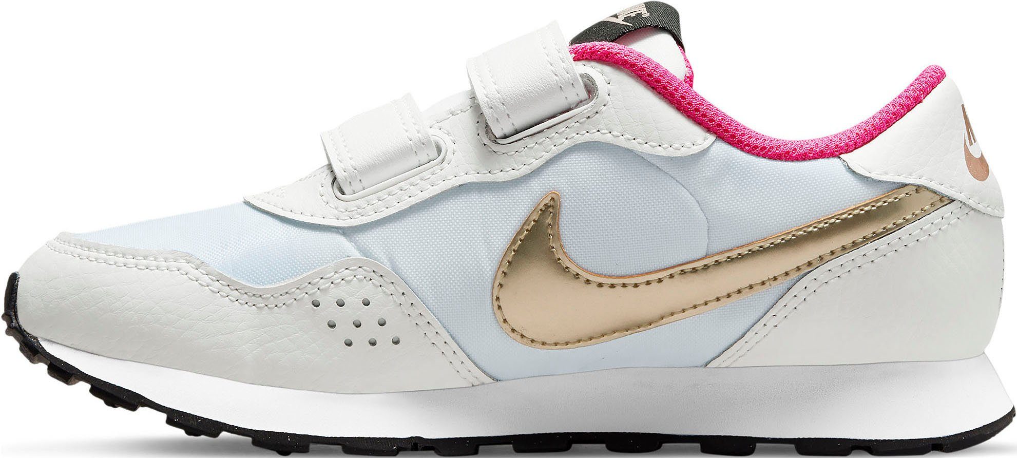 Nike Sportswear mit (PS) Klettverschluss MD VALIANT Sneaker weiß-pink