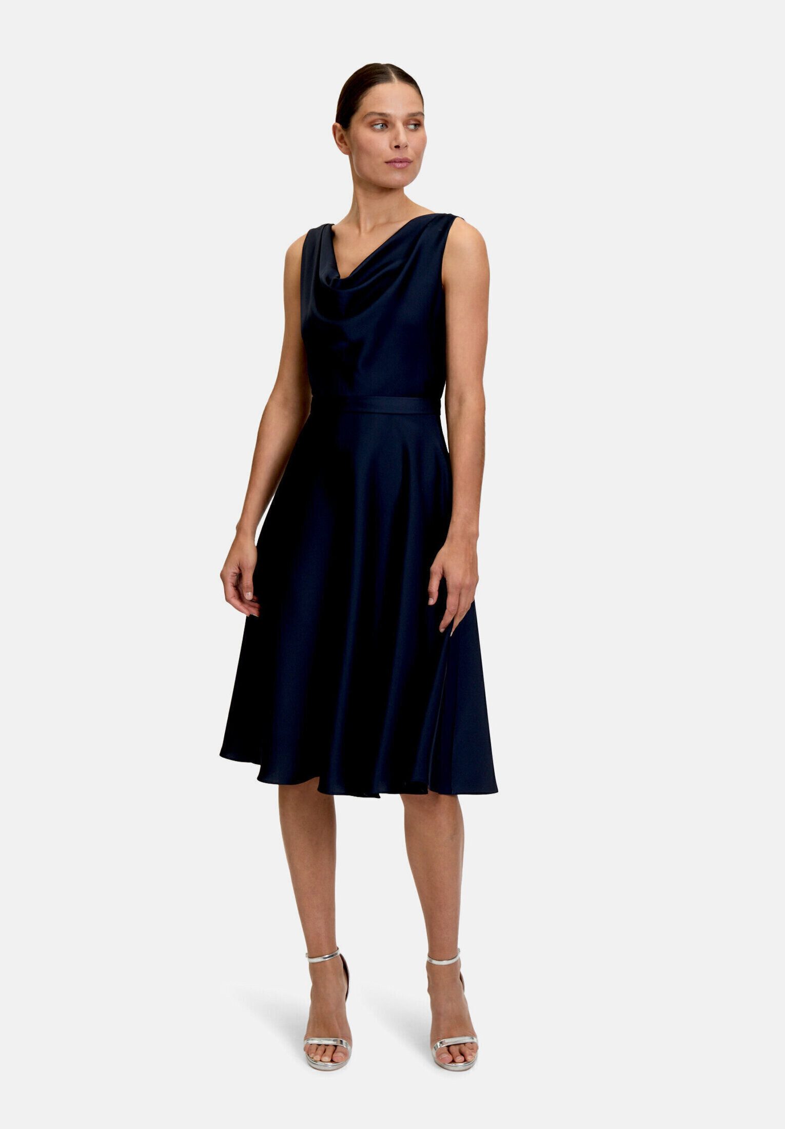 Vera Mont Cocktailkleid Damen mit Wasserfallausschnitt Form